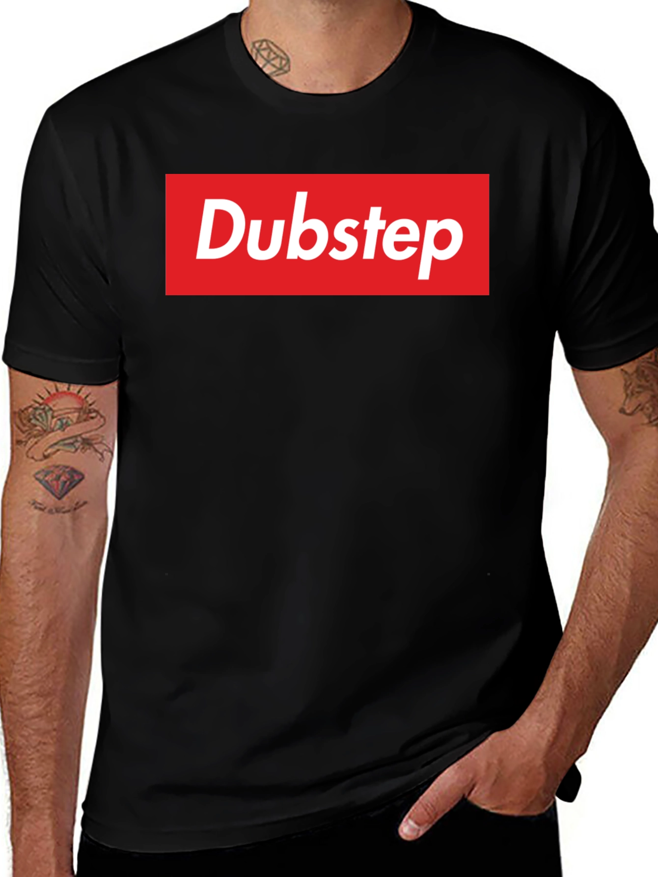 Variant 10 of Dubstep Box Logo Graphic T-Shirt - Black