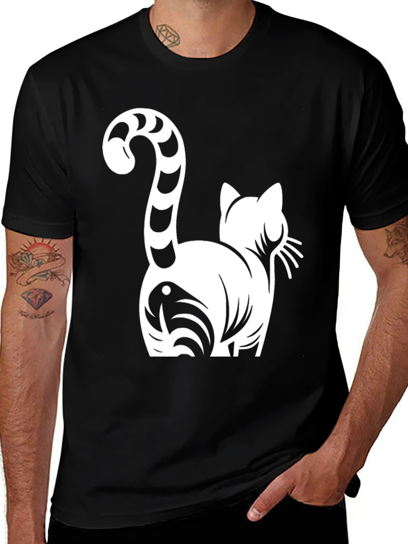 Variant 10 of Cool Cat Graphic T-Shirt