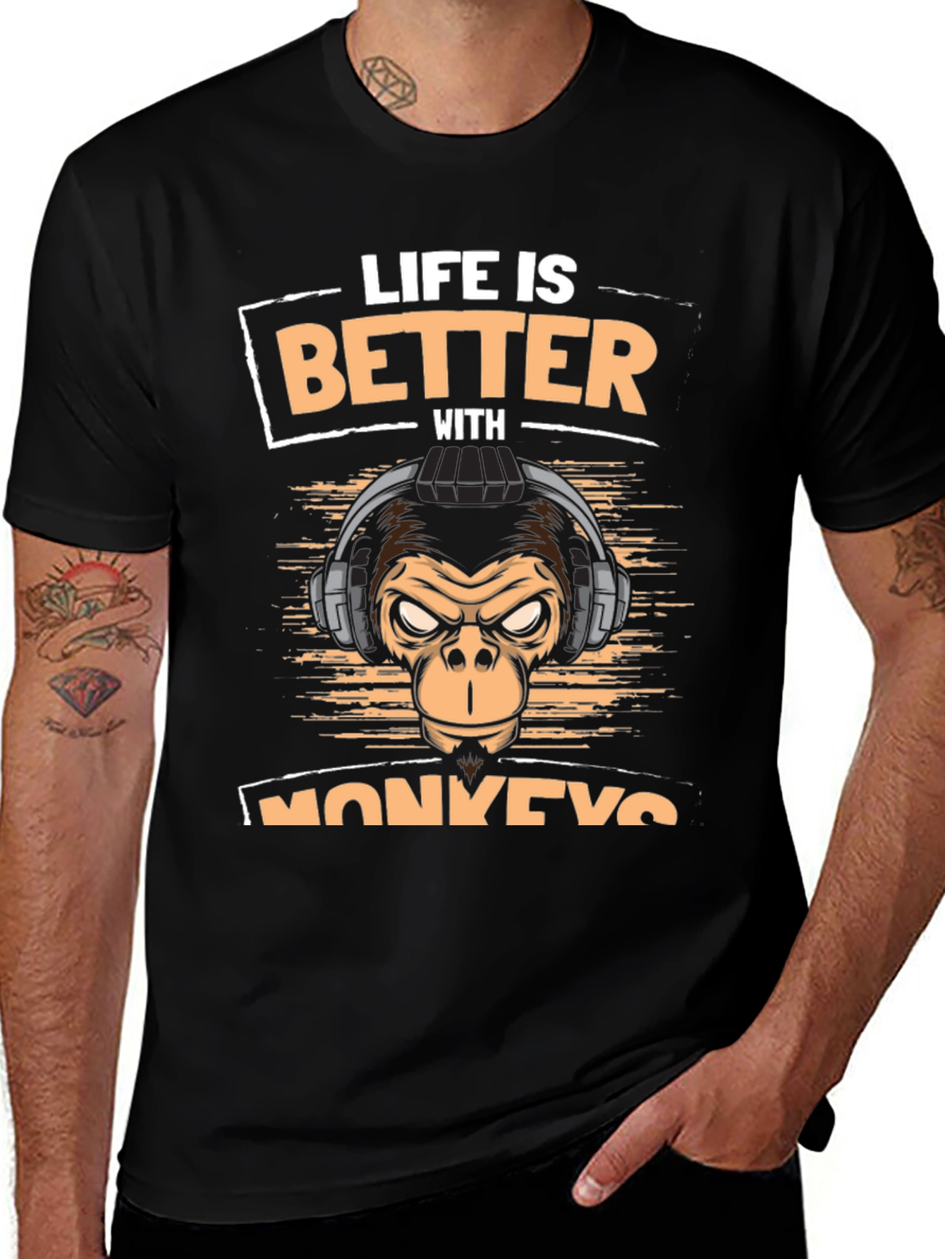 Variant 7 of Life is Better With Monkeys T-Shirt