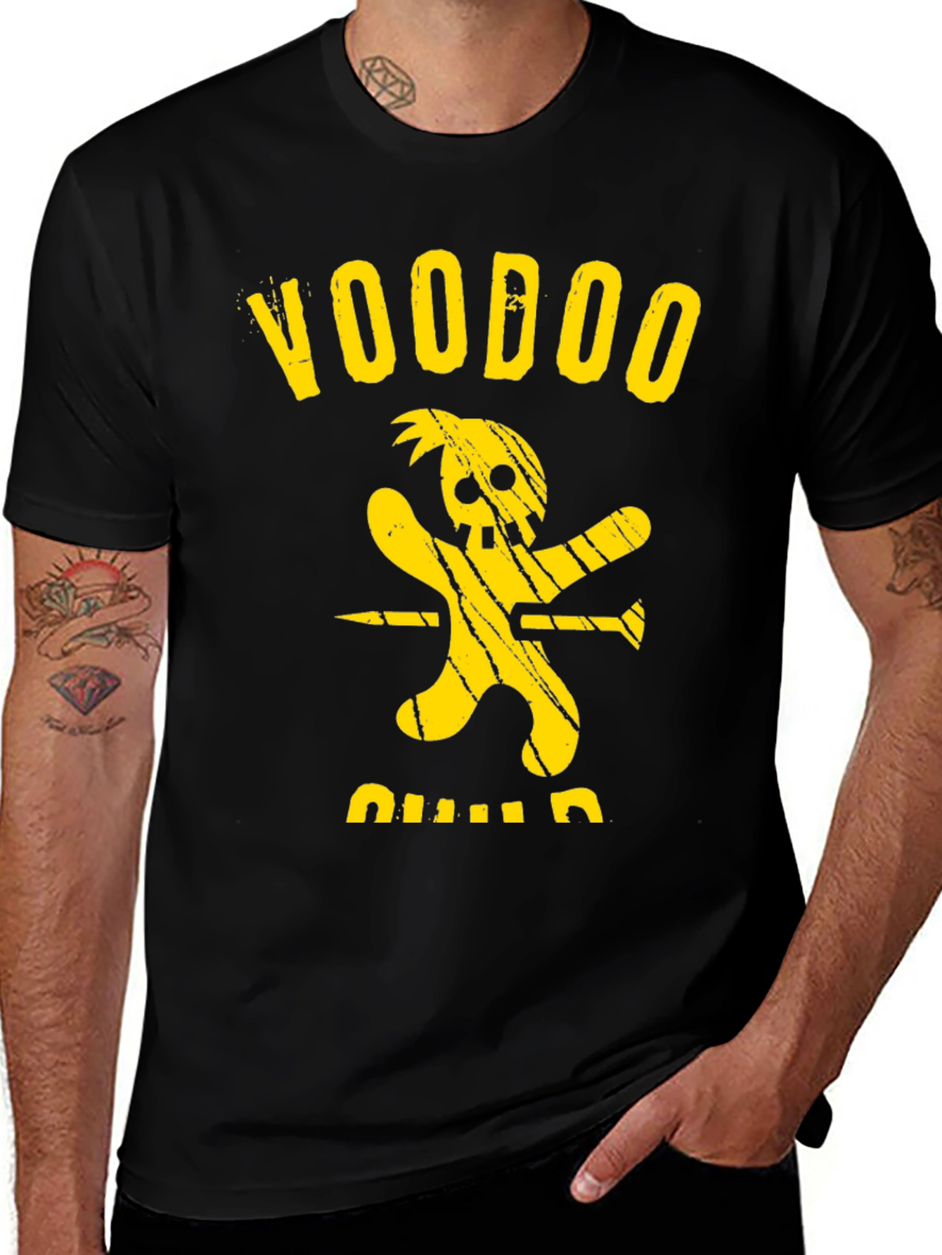 Variant 7 of Voodoo Child Black T-Shirt
