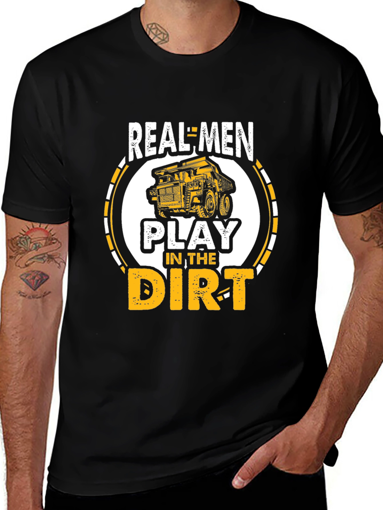 Variant 7 of Real Men Play in the Dirt T-Shirt