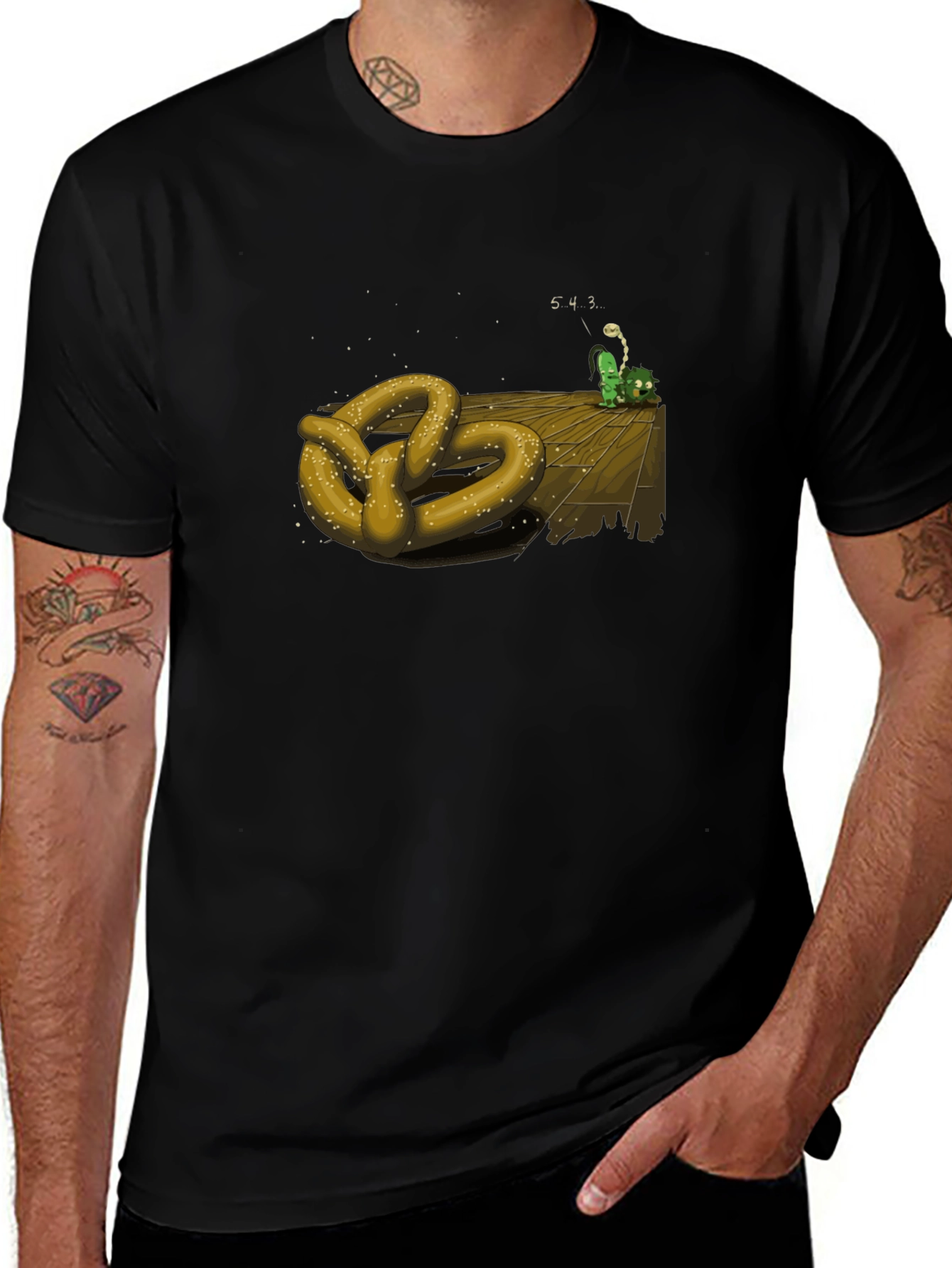 Variant 27 of Pretzel & Worm Countdown T-Shirt