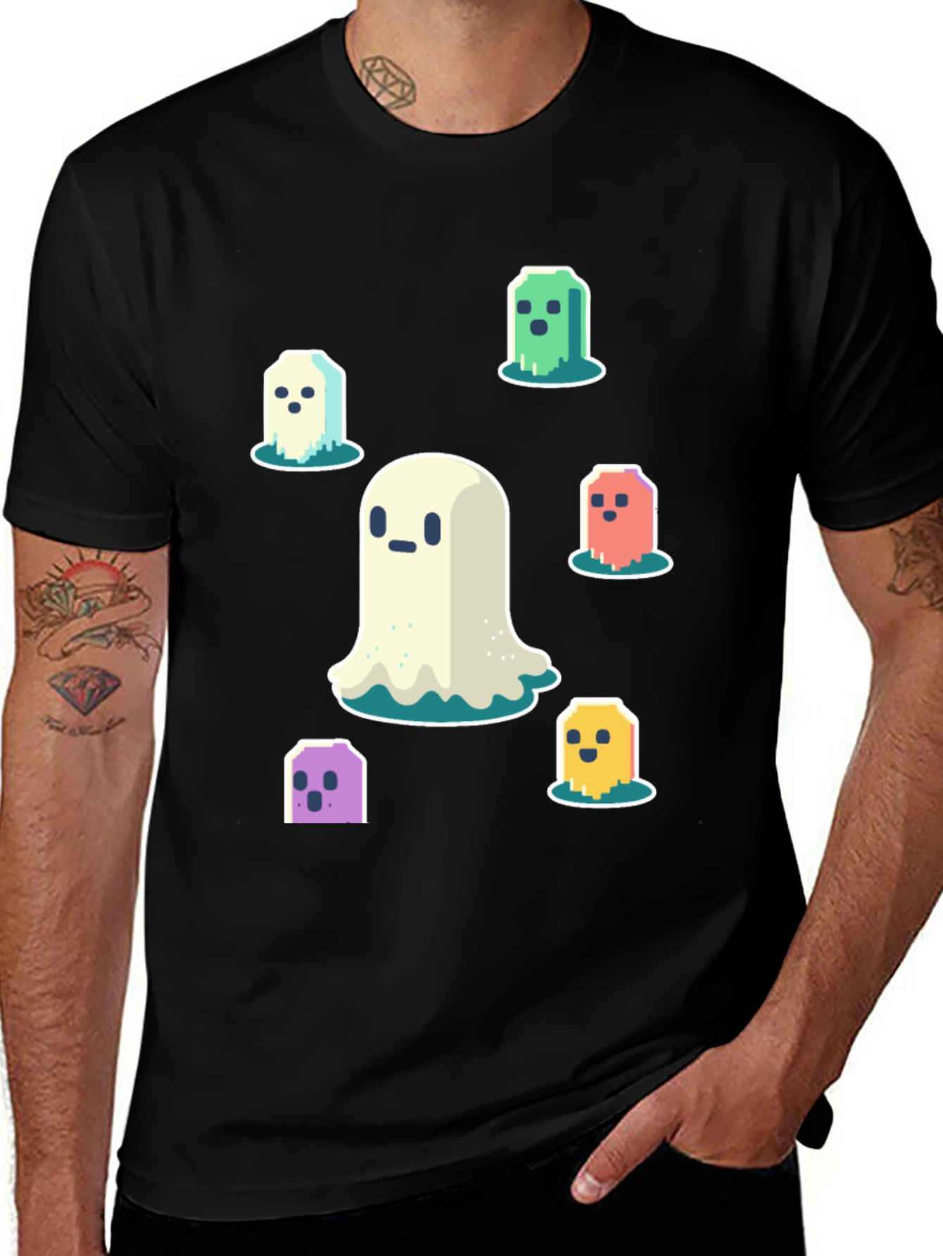 Variant 20 of Cute Ghost T-Shirt - Halloween Style