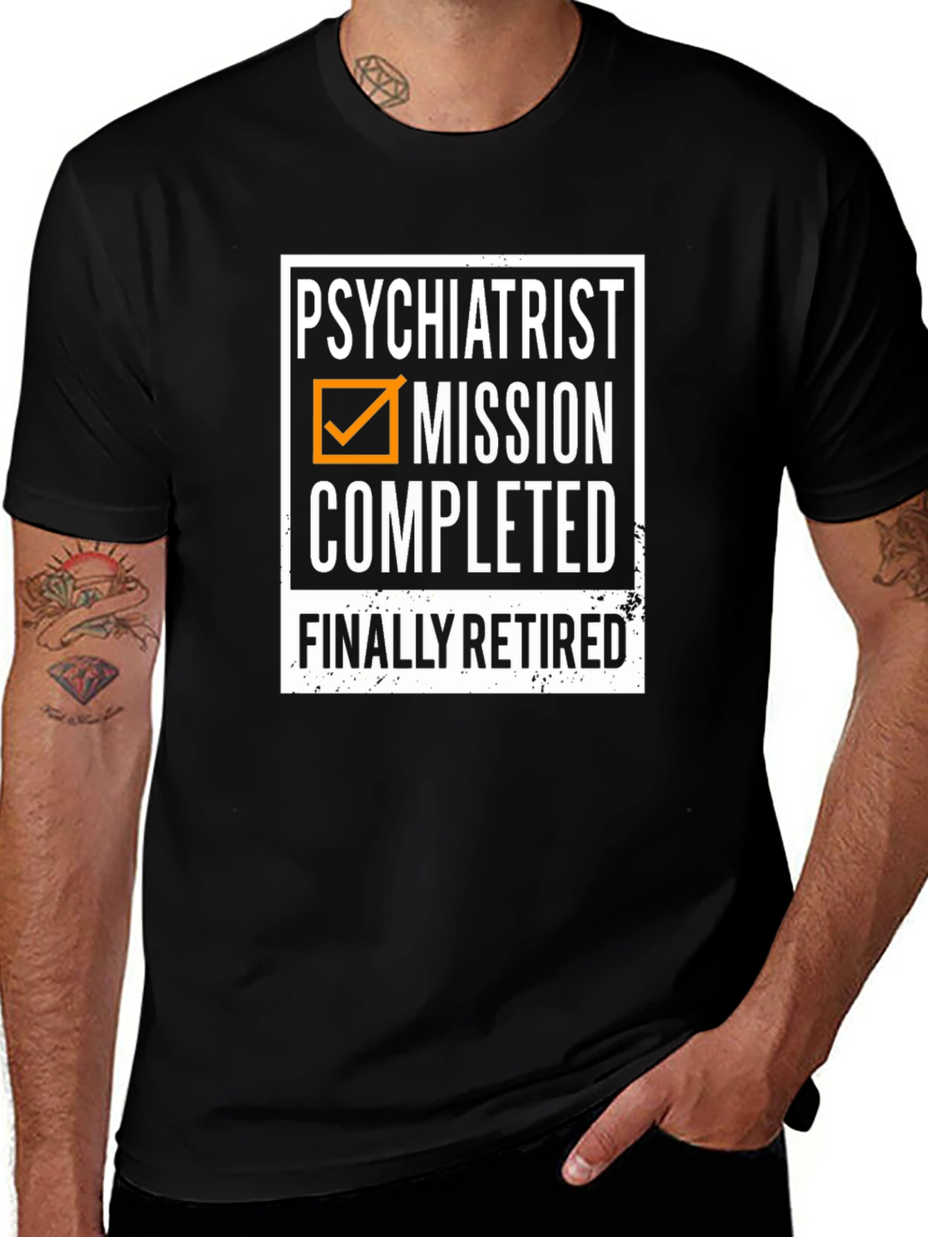 Variant 4 of Psychiatrist Mission Completed Retired T-Shirt