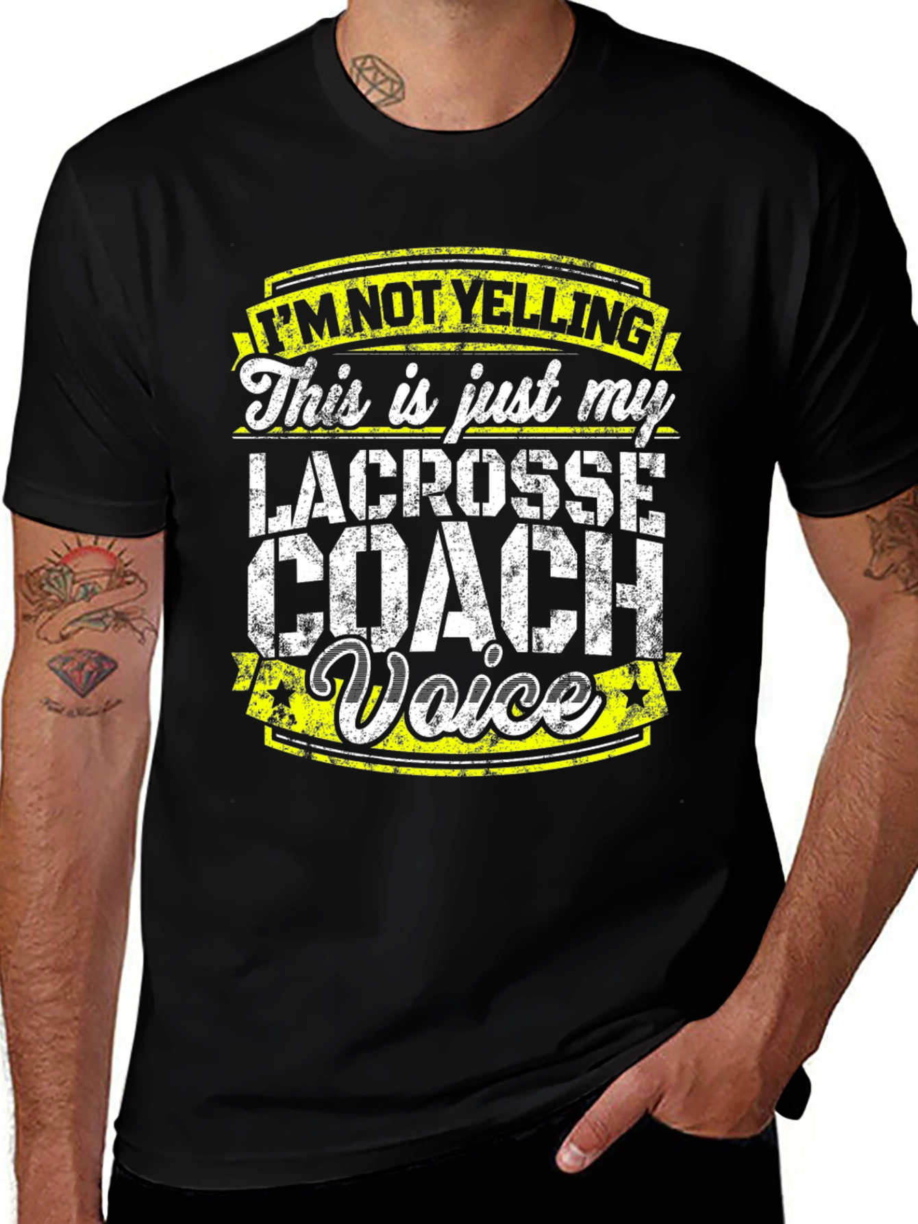 Variant 7 of Lacrosse Coach Voice T-Shirt
