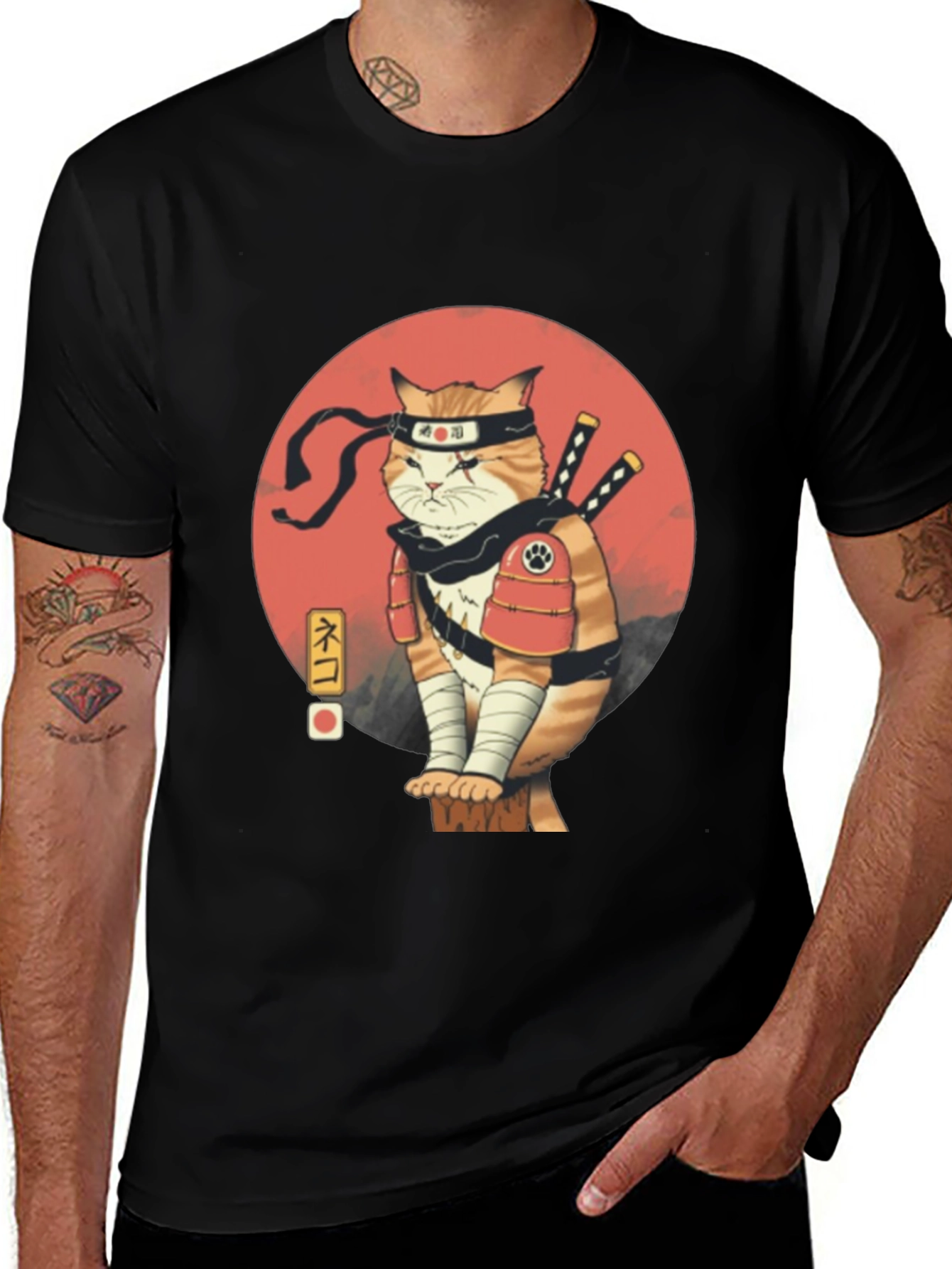 Variant 16 of Ninja Cat T-Shirt