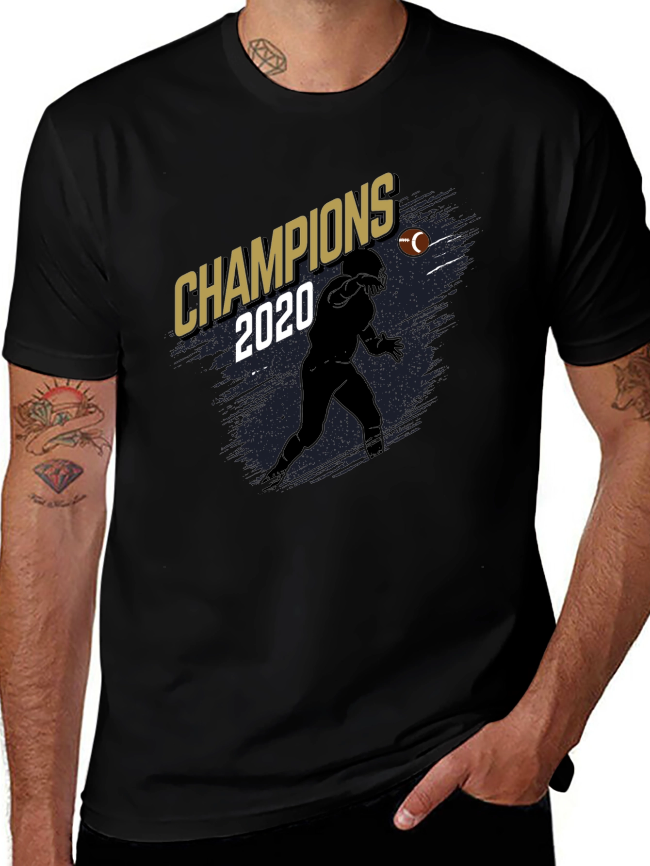 Variant 5 of Champions 2020 Football Graphic T-Shirt