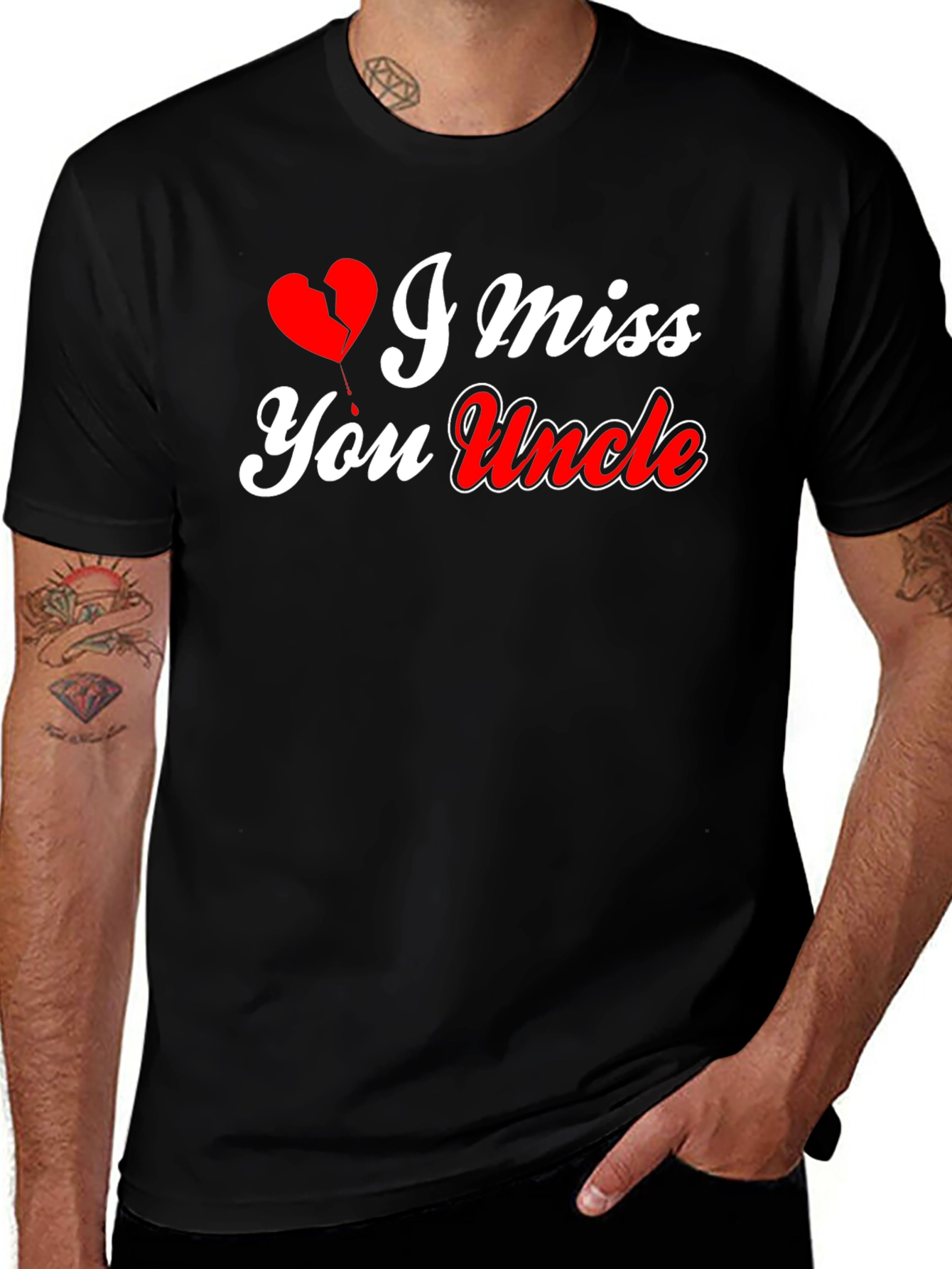 I Miss You Uncle T-Shirt Memorial Gift