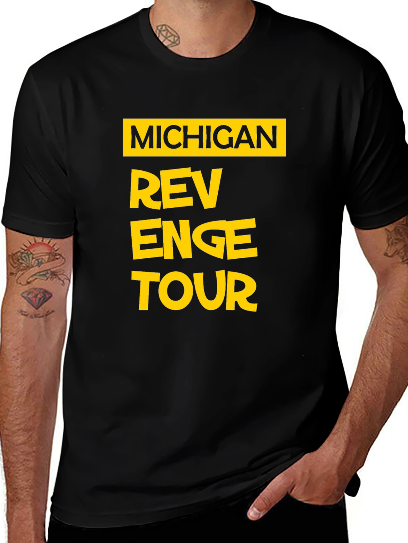 Michigan Revenge Tour Black T-Shirt