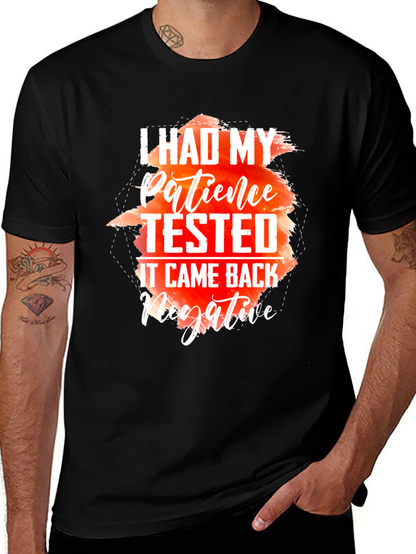 Variant 5 of Patience Tested Graphic Tee - Funny Sarcastic T-Shirt