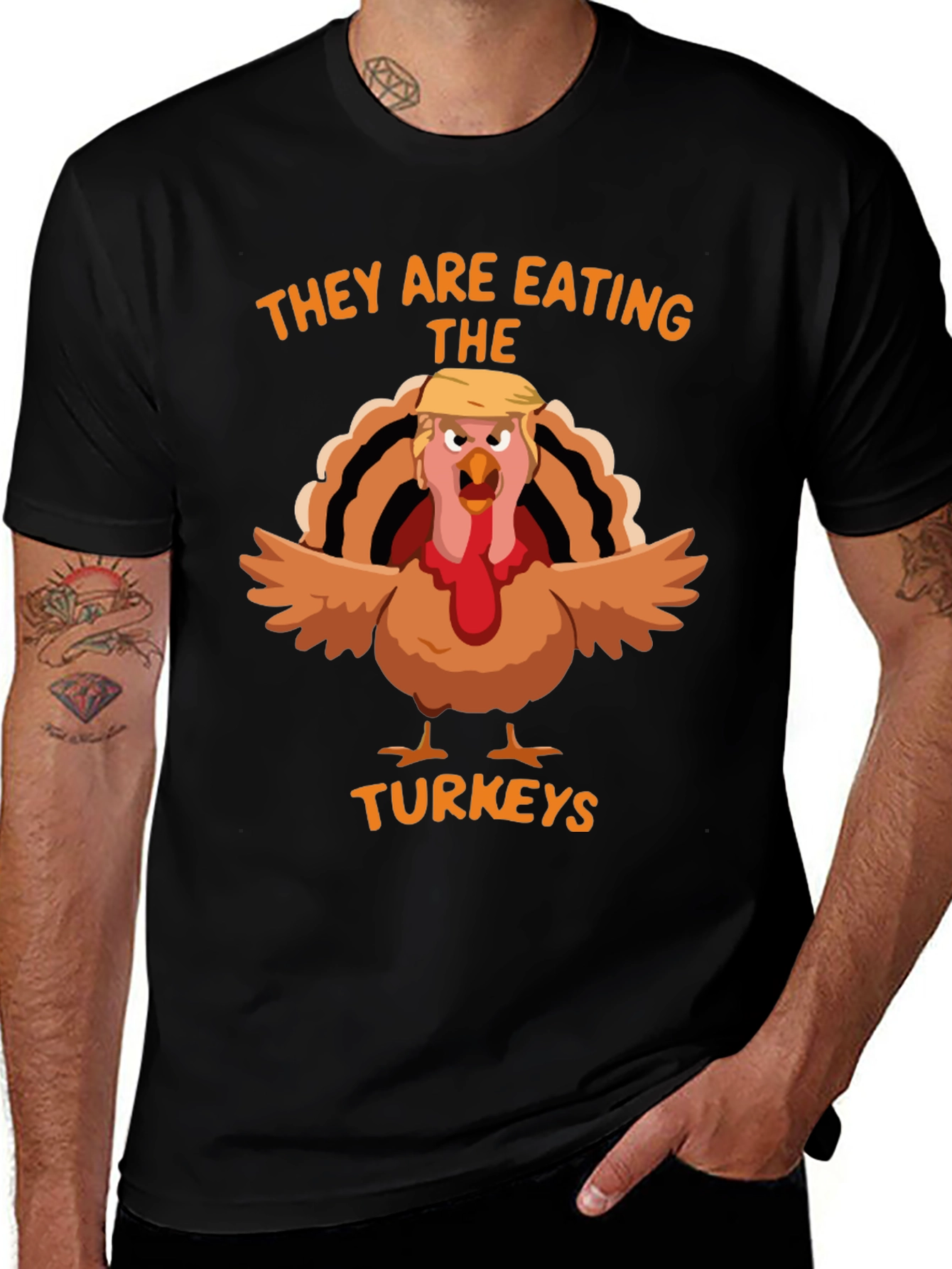 Variant 6 of Trump Turkey Thanksgiving T-Shirt Funny