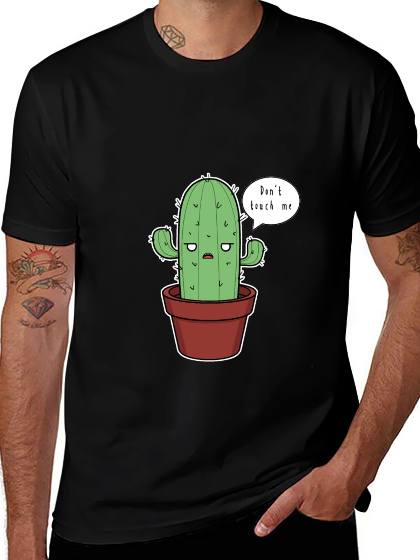 Variant 13 of Don't Touch Me Cactus Graphic Tee