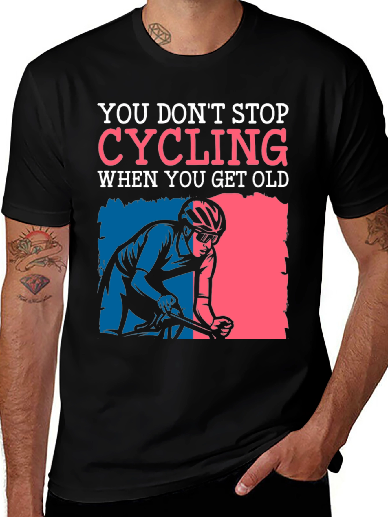Cycling Never Gets Old Graphic Tee