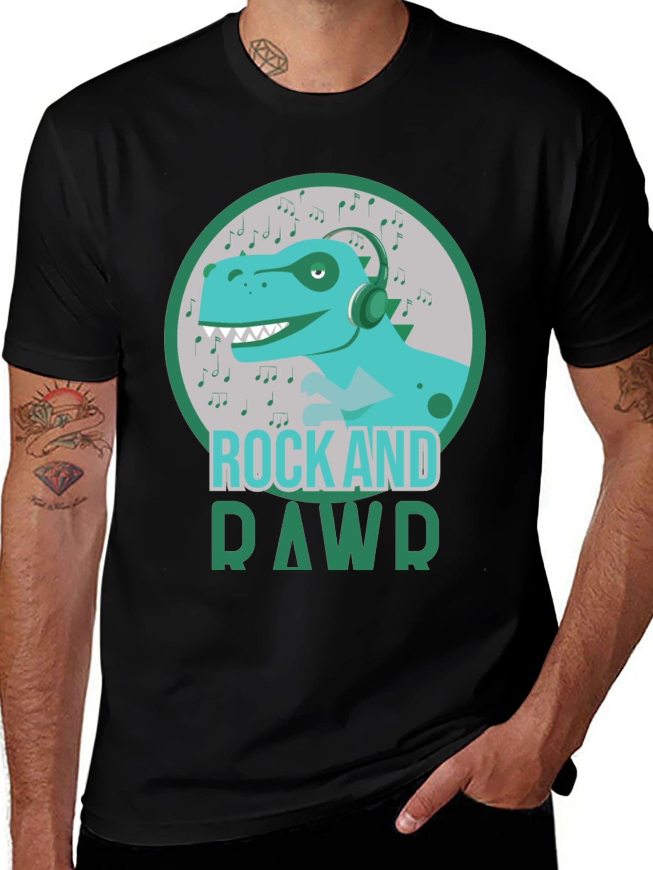 Variant 2 of Rock and Rawr Dinosaur T-Shirt