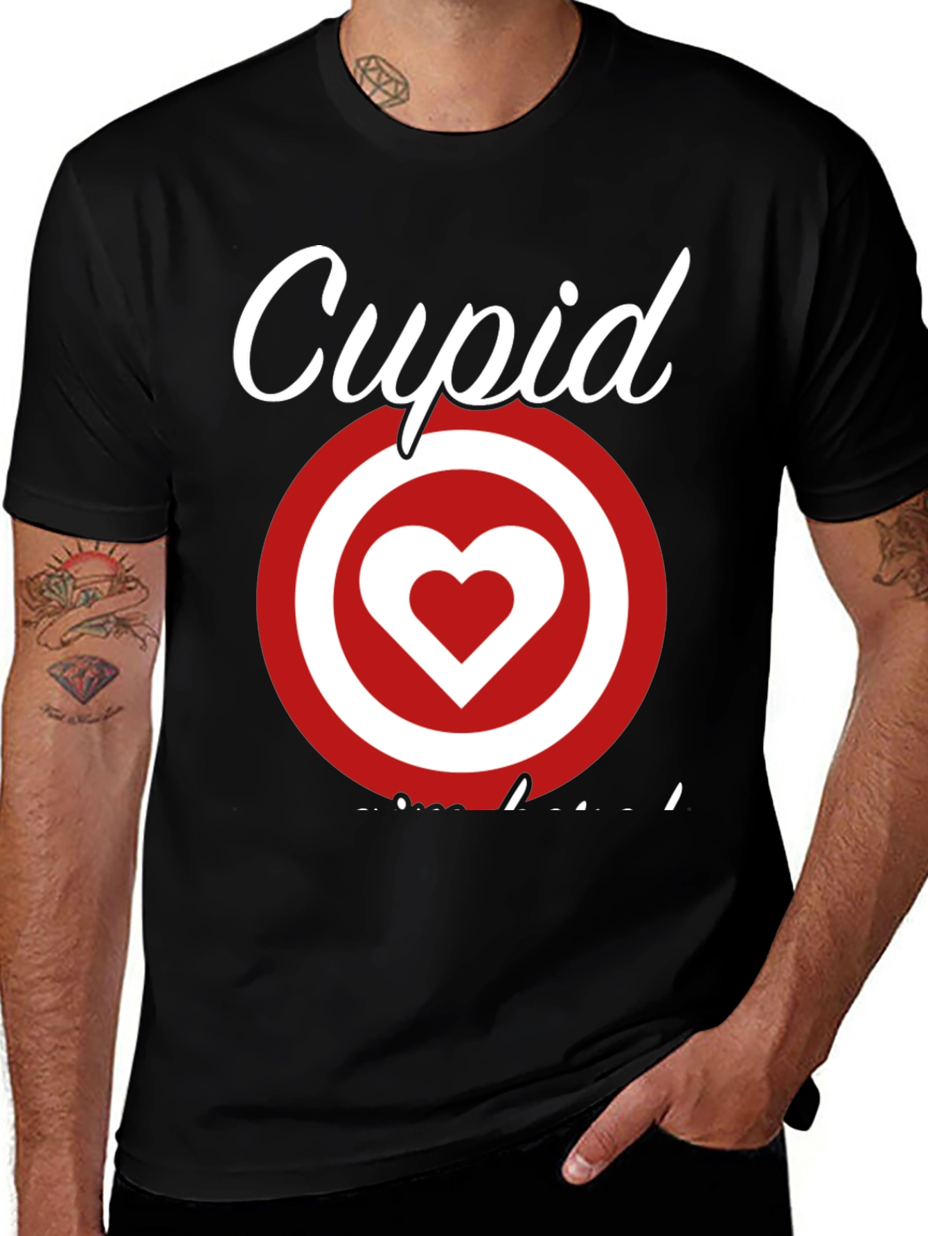 Cupid Target Heart T-Shirt - Valentine's Day Love