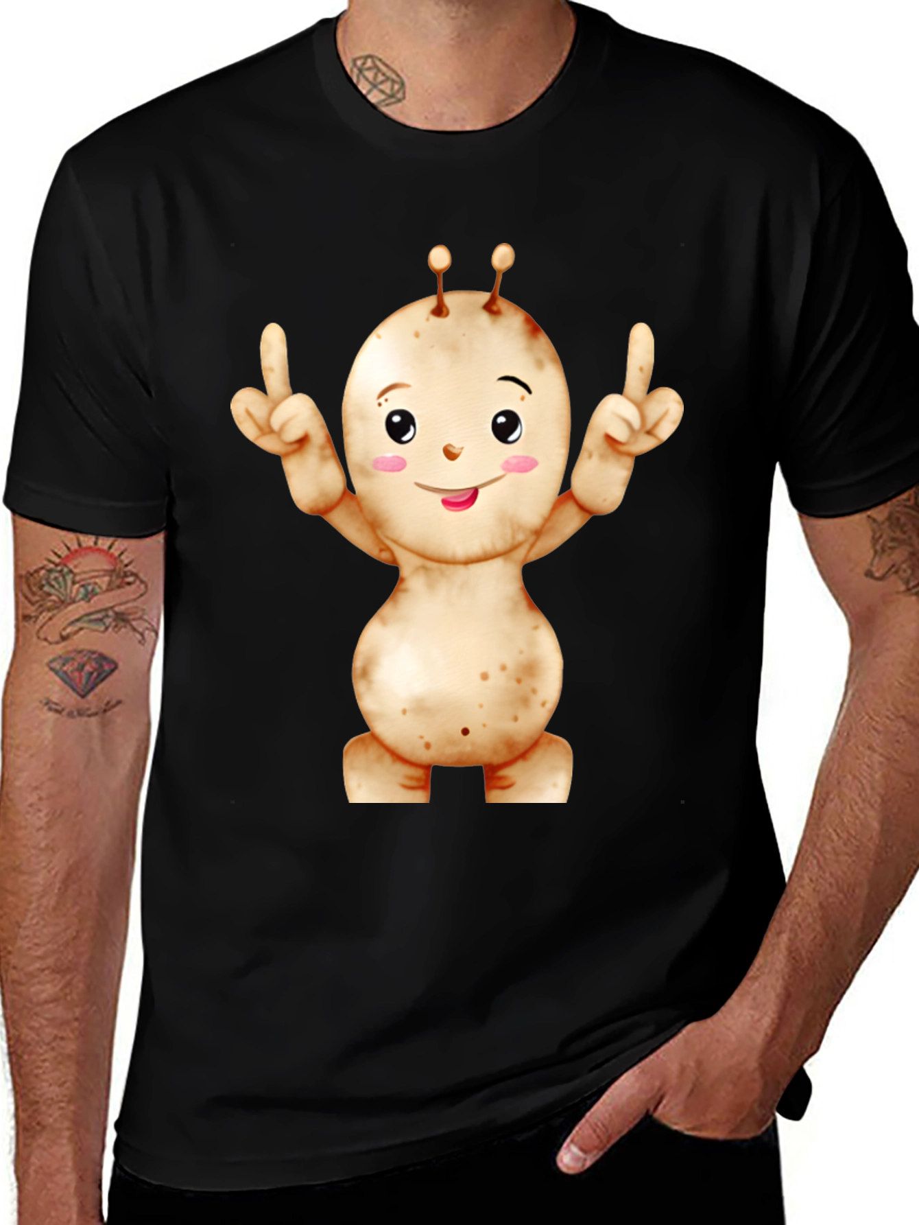 Variant 3 of Funny Cartoon Character T-Shirt