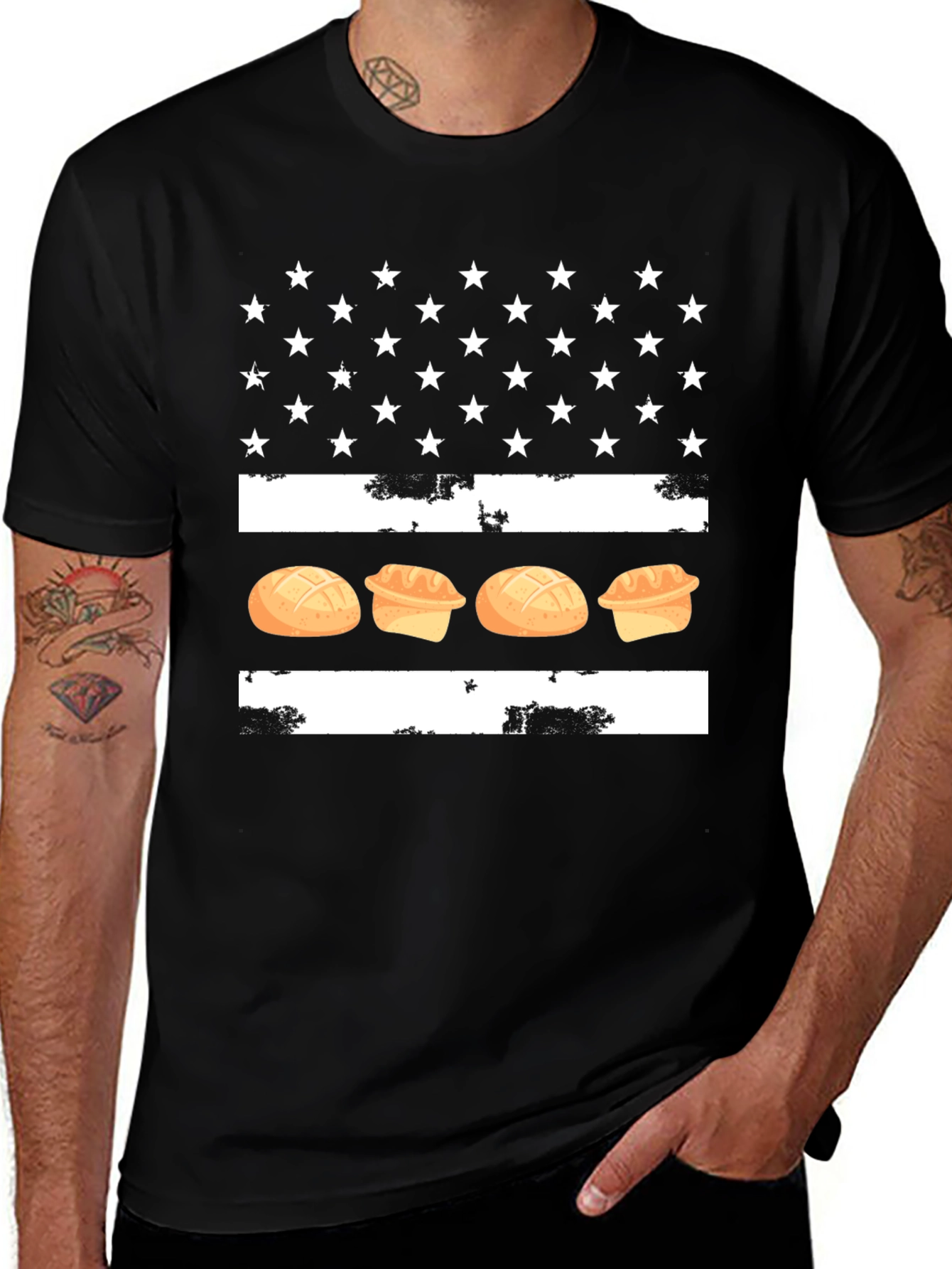 Bread American Flag T-Shirt