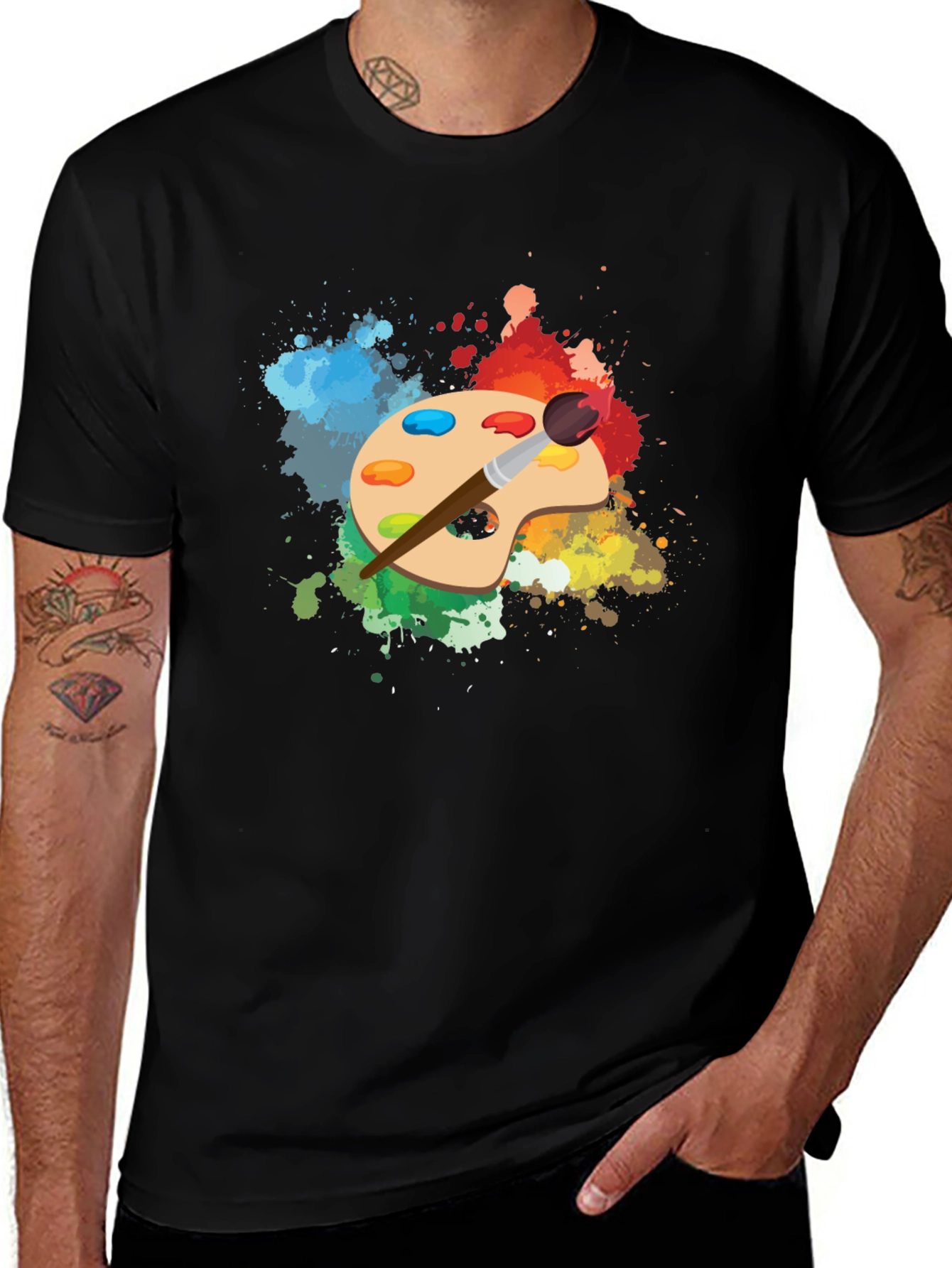 Variant 9 of Painter's Palette T-Shirt - Artistic Design