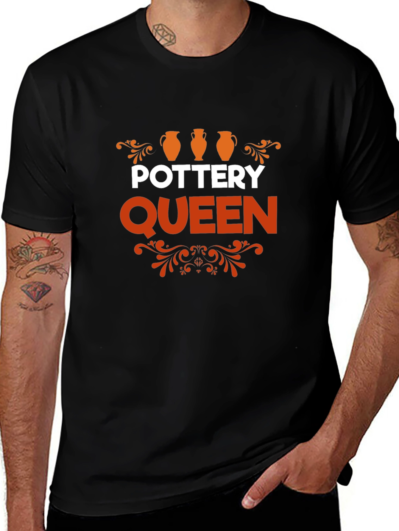 Variant 20 of Pottery Queen Black T-Shirt