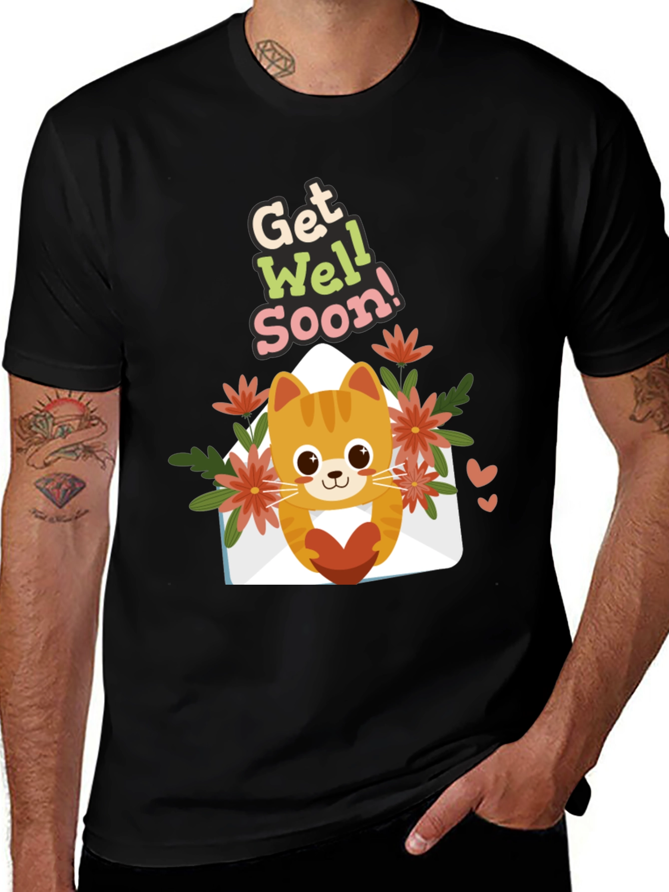 Variant 5 of Get Well Soon Kitten T-Shirt