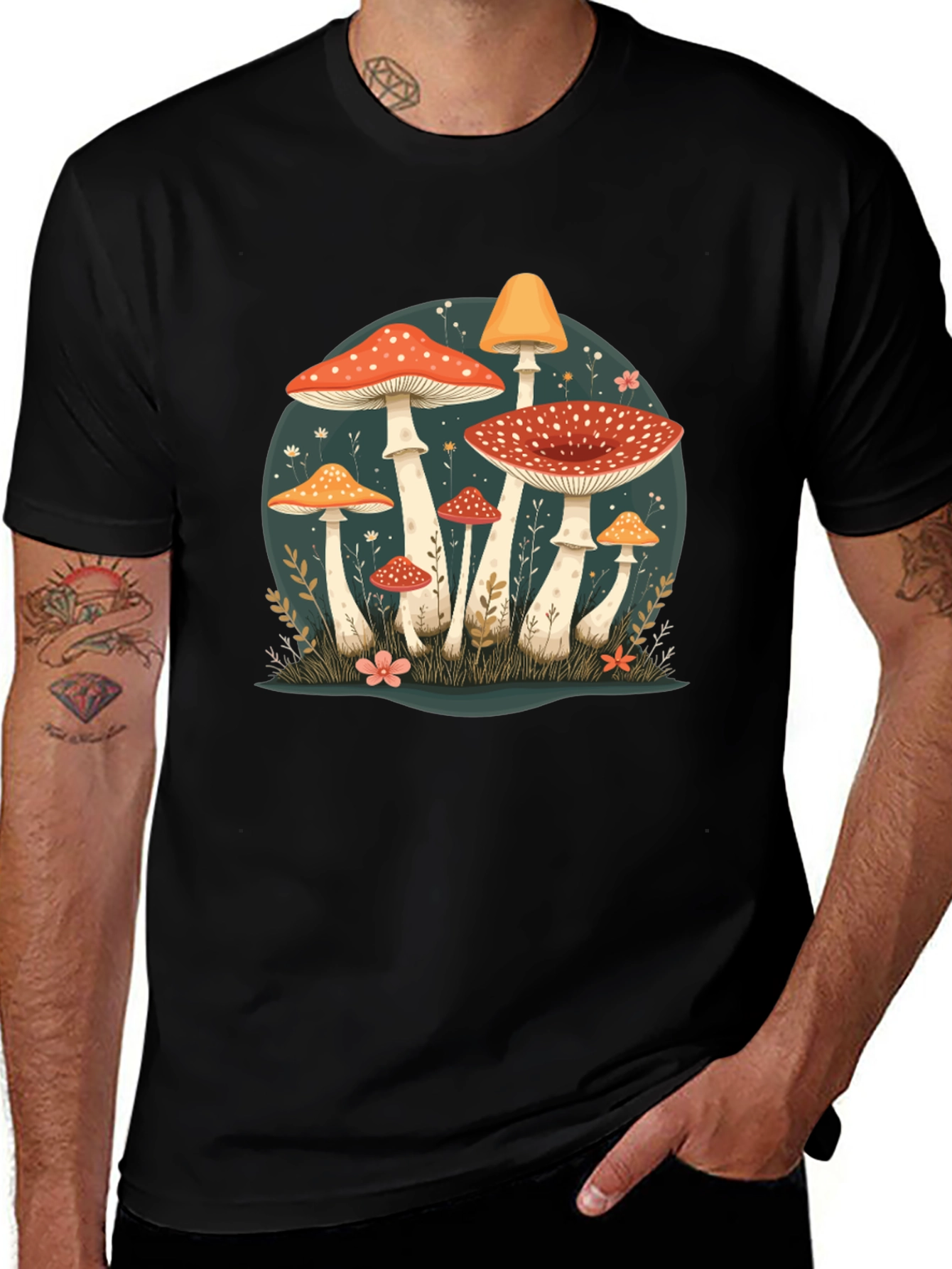 Variant 21 of Mushroom T-Shirt - Nature Inspired Graphic Tee