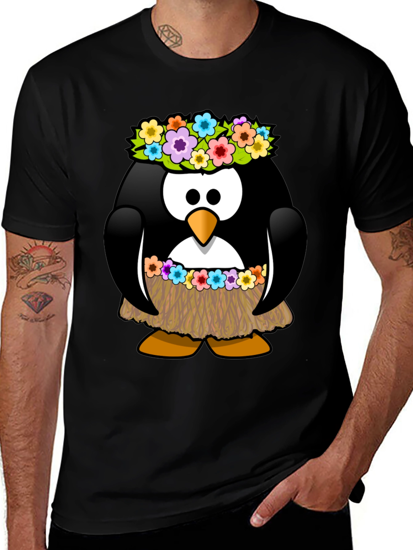 Variant 28 of Hawaiian Penguin Graphic T-Shirt