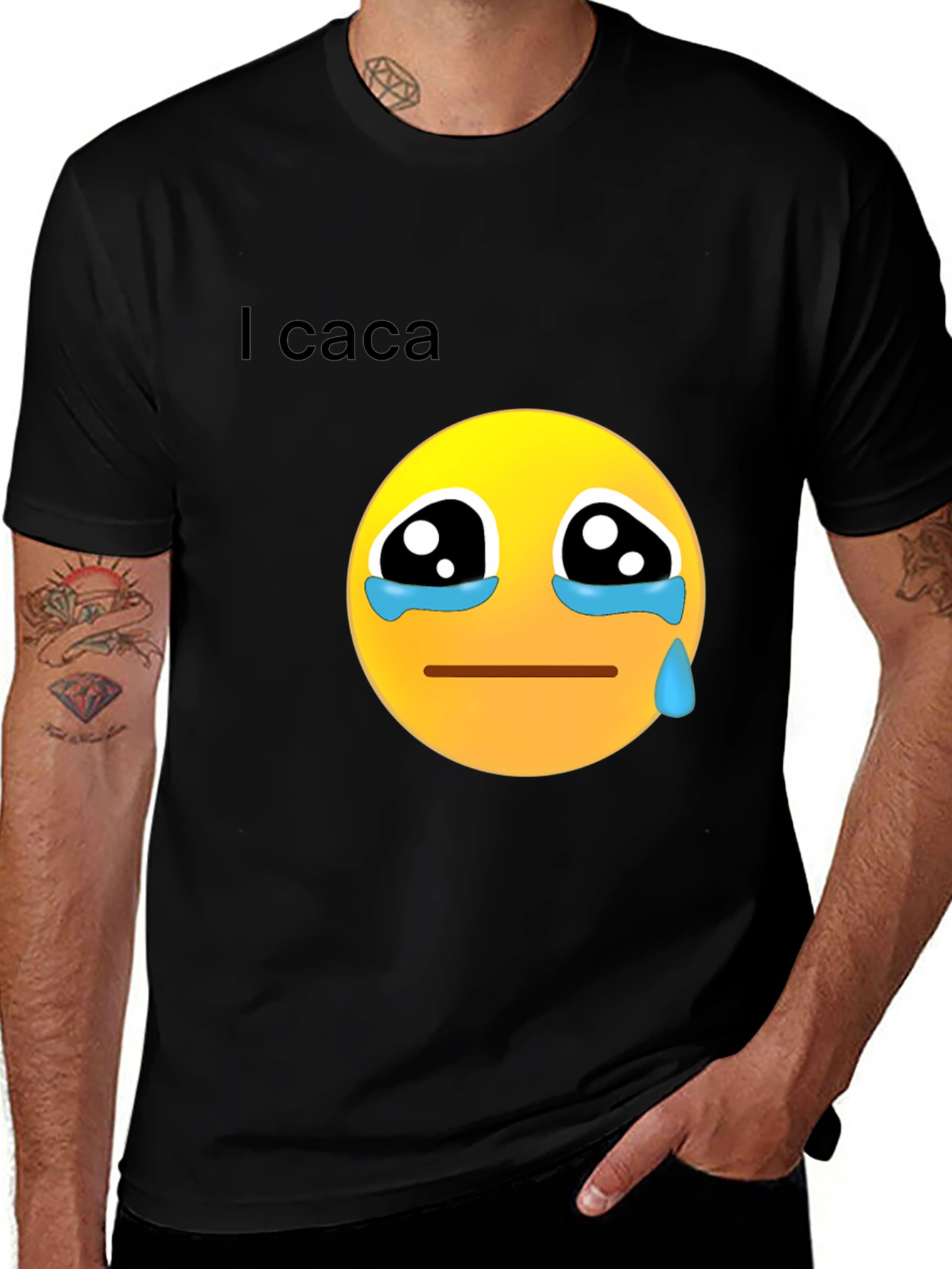 Variant 5 of Funny "I Caca" Emoji T-Shirt