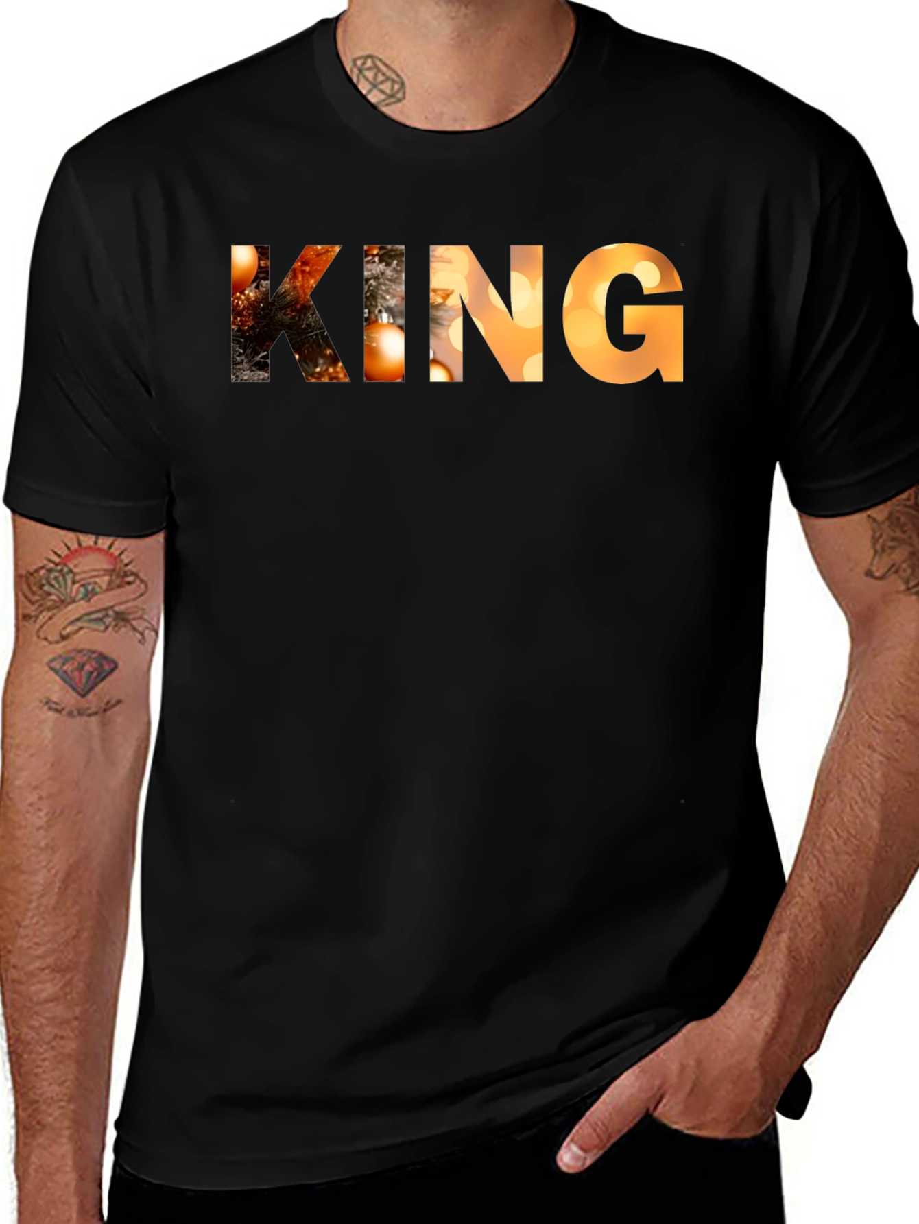 Variant 29 of King Christmas Lights Graphic T-Shirt
