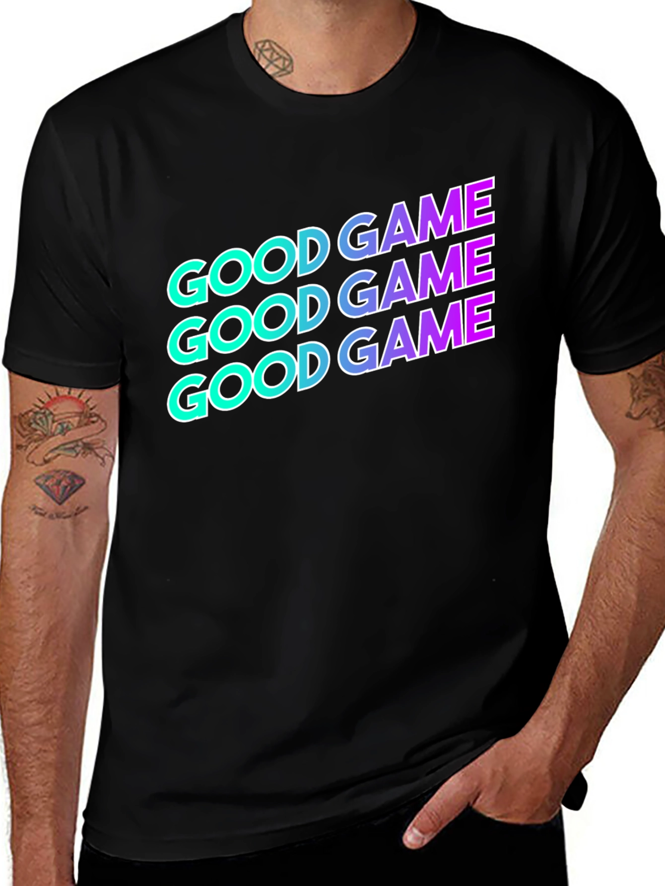 Good Game Graphic T-Shirt - Black