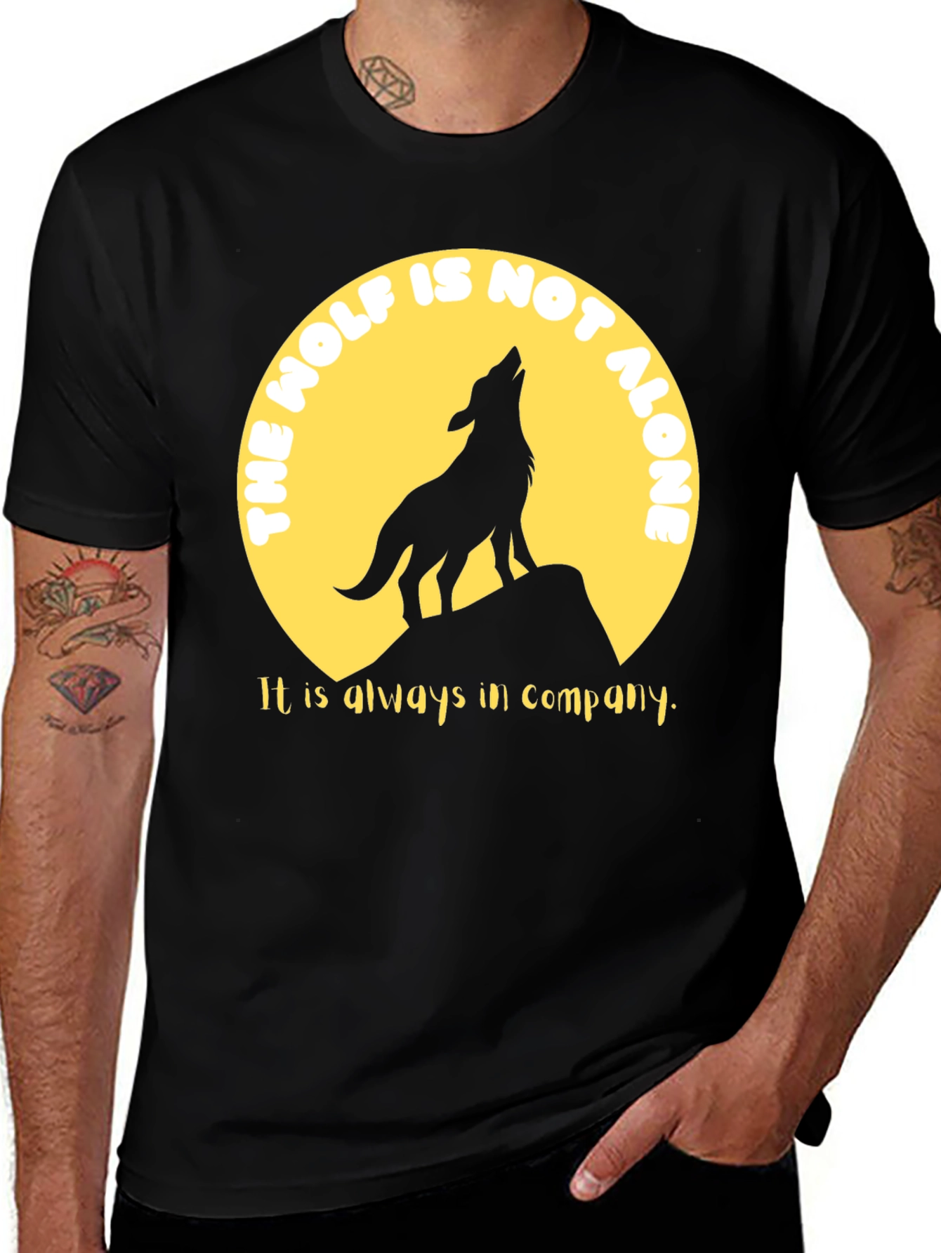 Variant 21 of Wolf Pack T-Shirt - Lunar Design