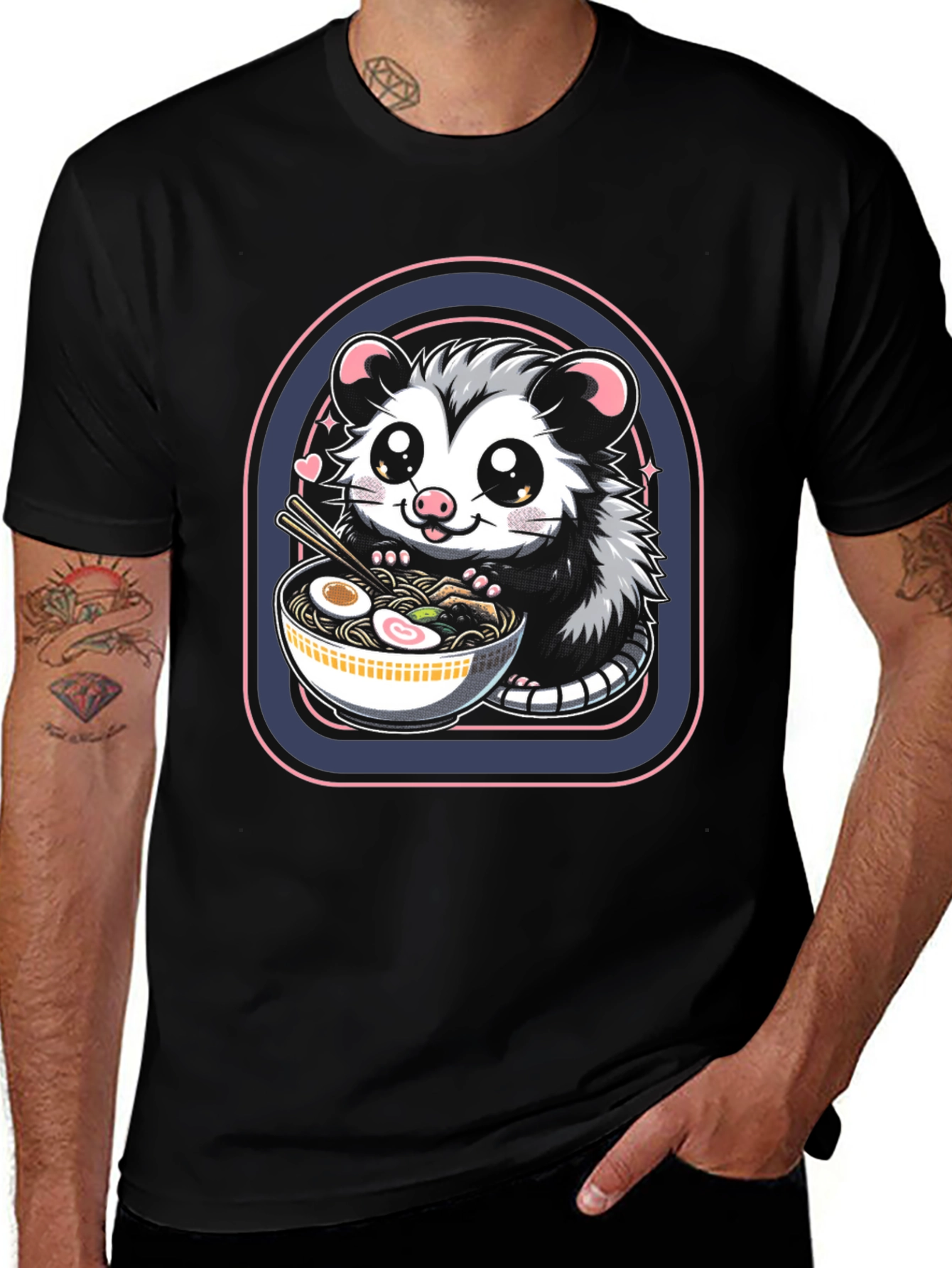 Variant 17 of Opossum Ramen Graphic Tee