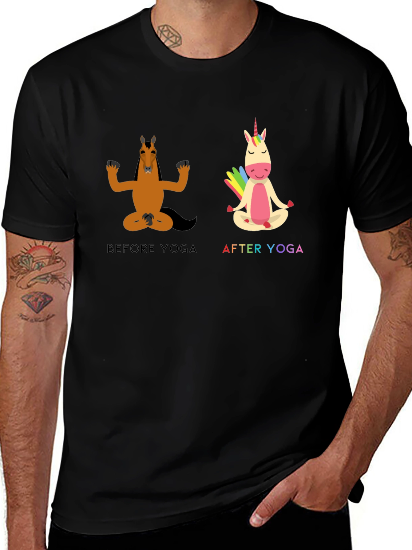 Variant 18 of Yoga Horse T-Shirt Funny Graphic Tee
