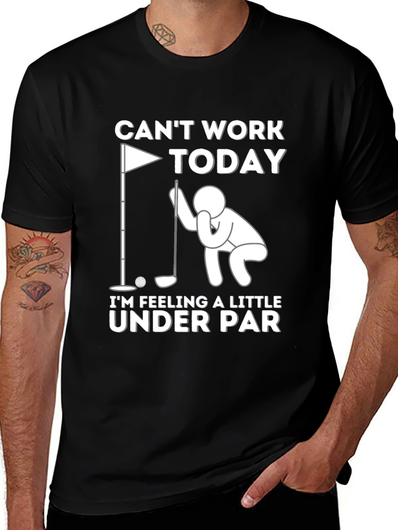 Variant 12 of Funny Golf T-Shirt - Under Par Tee