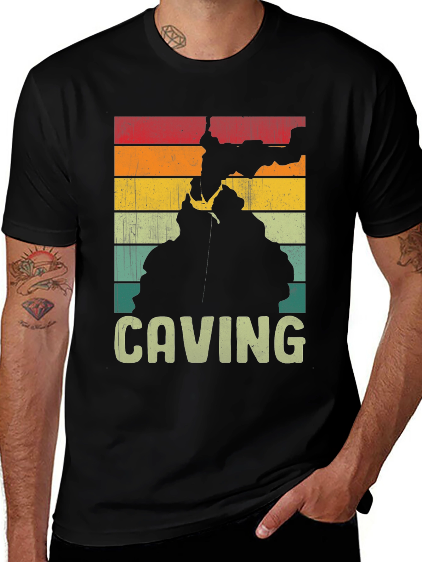 Variant 5 of Vintage Caving T-Shirt