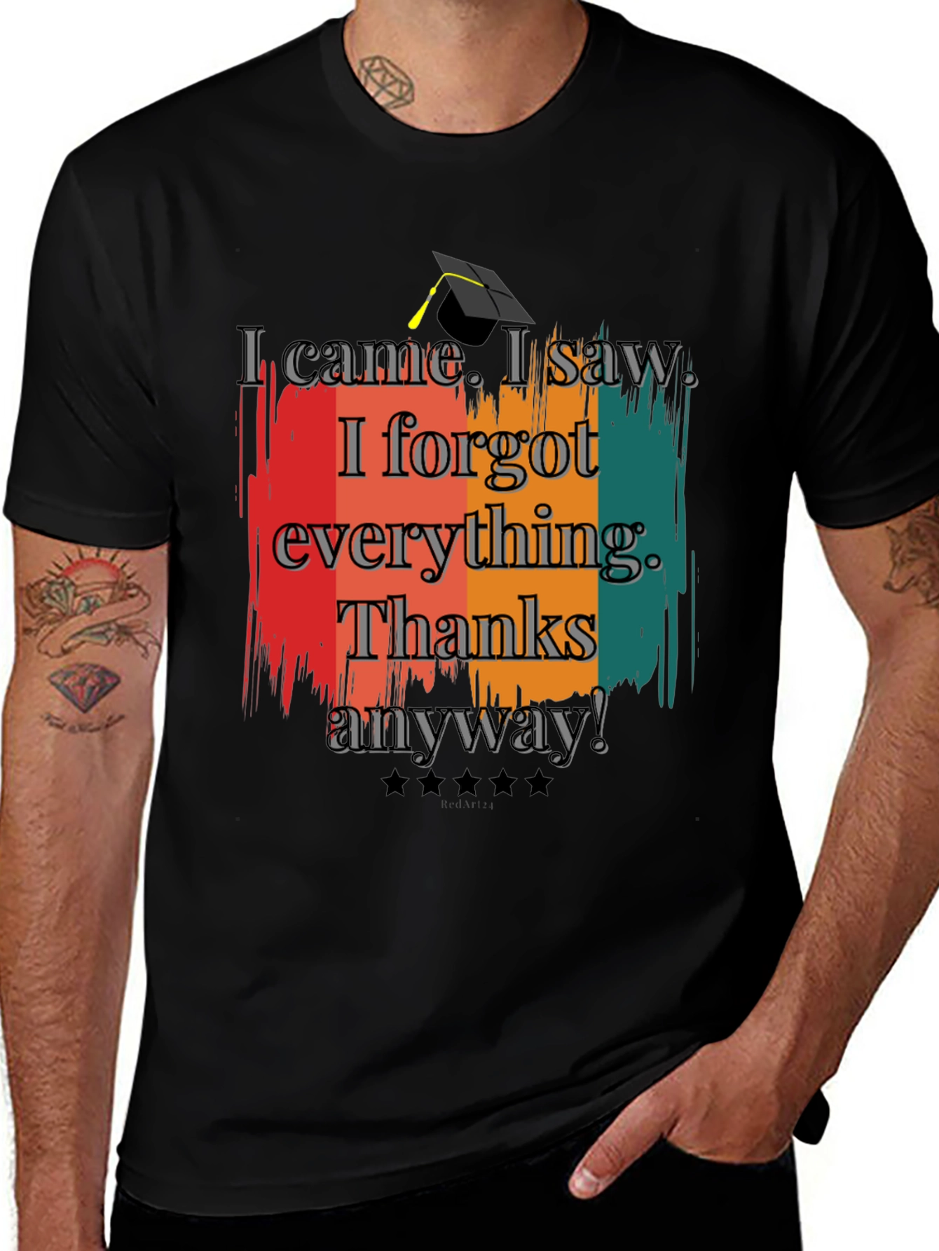 Variant 15 of Funny Graduation T-Shirt - I Came, I Saw, I Forgot