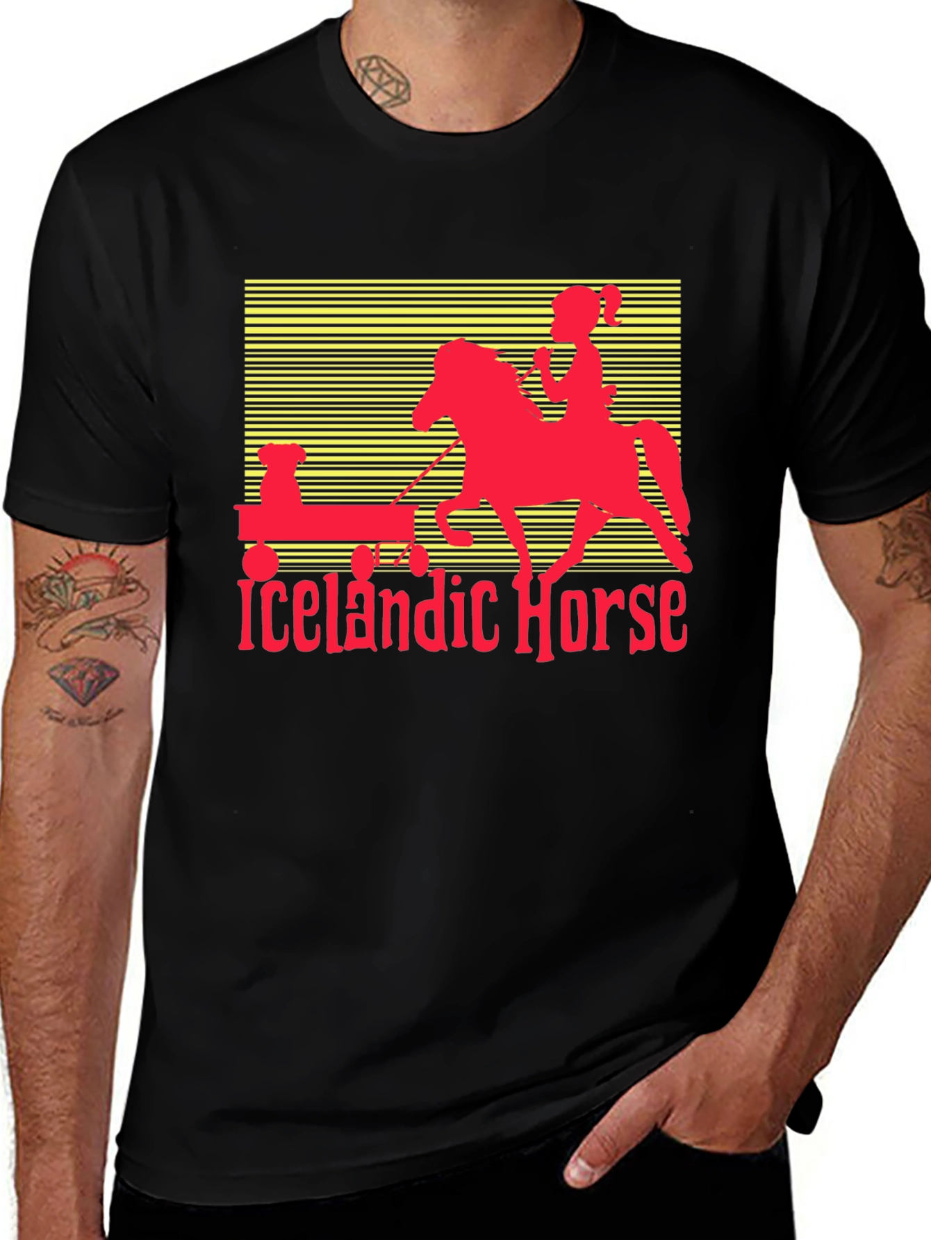 Icelandic Horse Graphic T-Shirt