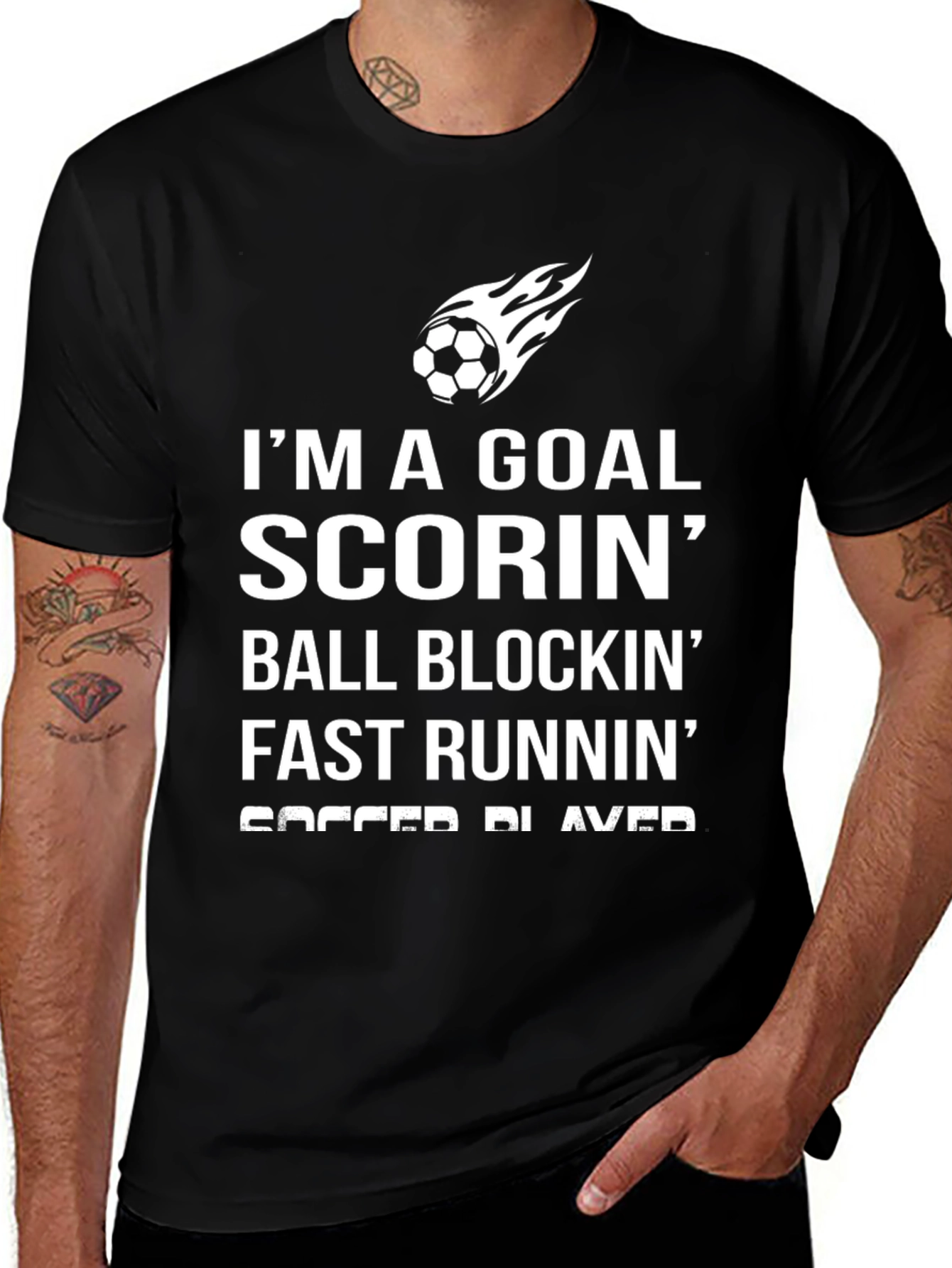Variant 11 of Goal Scorin' Soccer Player Graphic T-Shirt