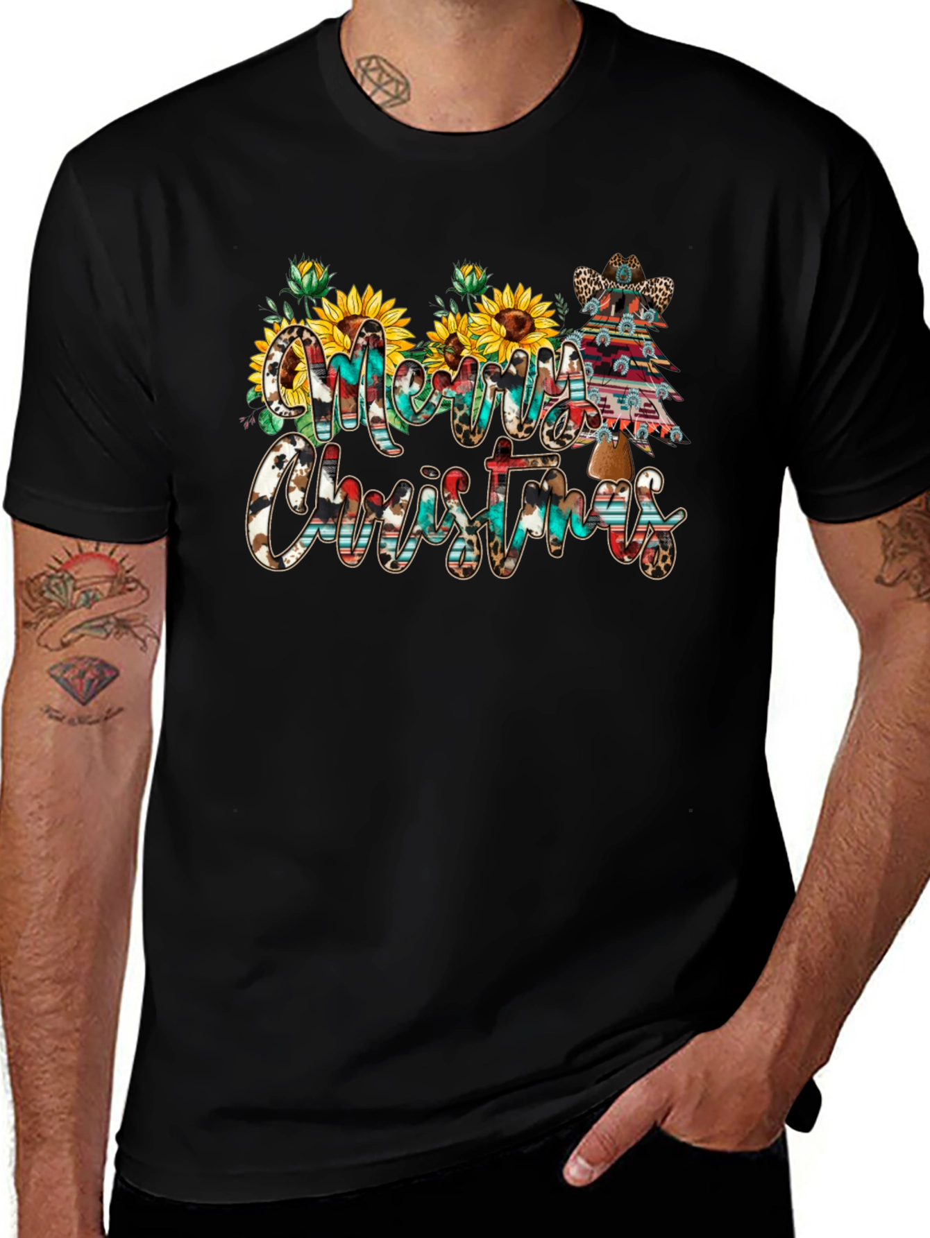 Variant 29 of Merry Christmas Sunflower Tee
