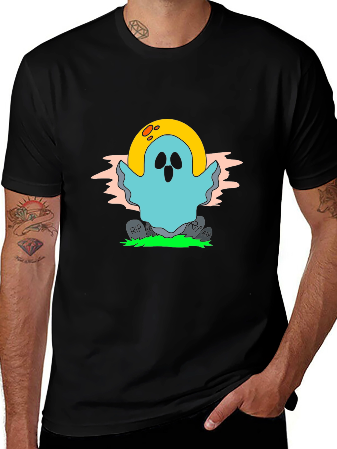 Ghost Graphic T-Shirt: Spooky Season Style