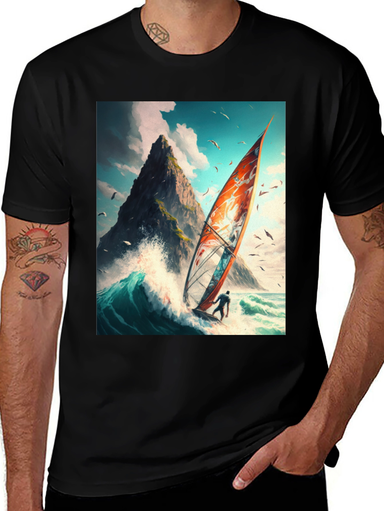 Variant 19 of Windsurfing Adventure Tee