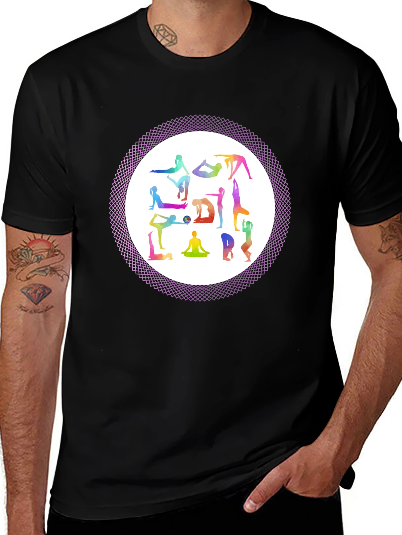 Variant 21 of Yoga Pose Graphic T-Shirt - Meditation Apparel