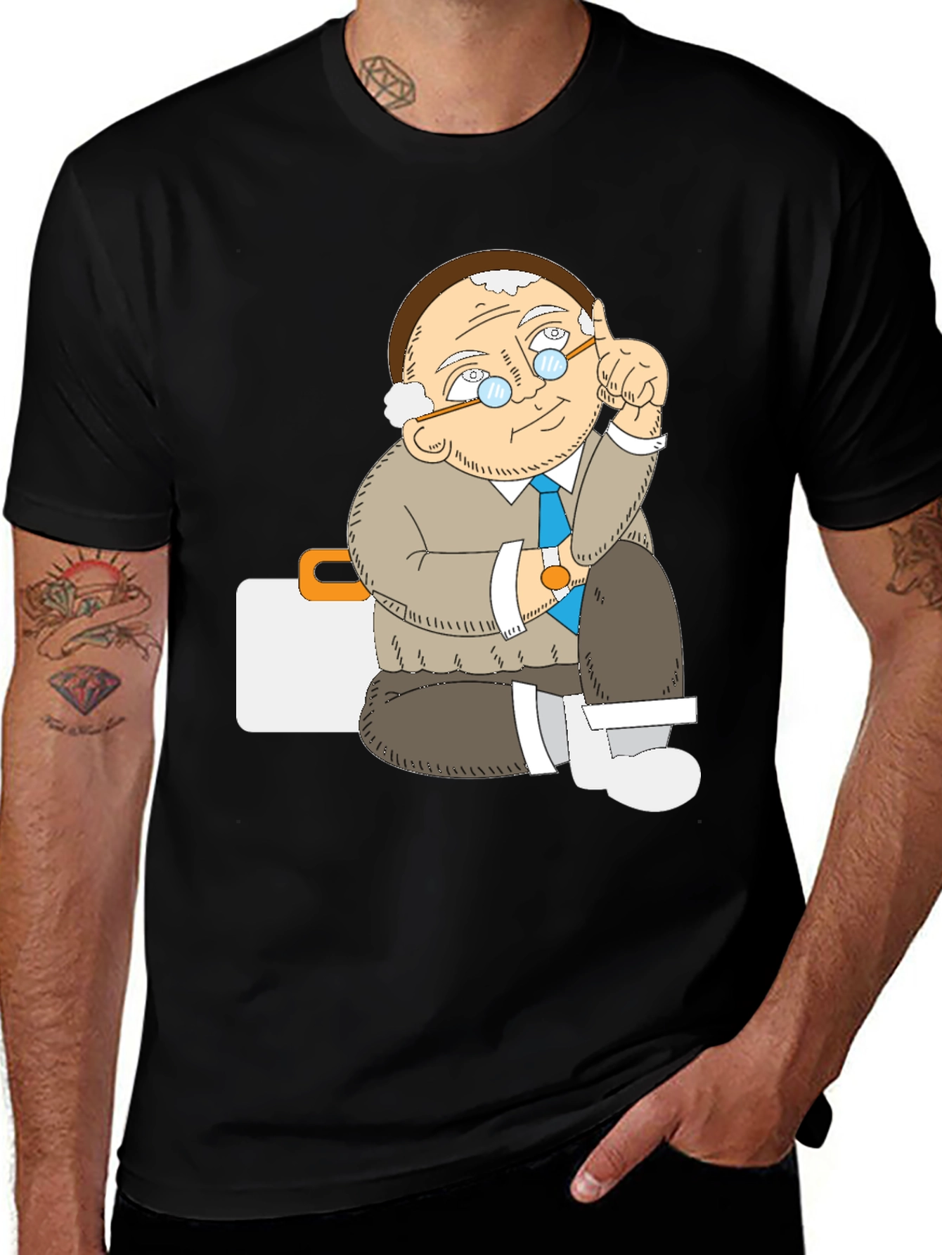 Professor Tee - Cartoon Character T-Shirt
