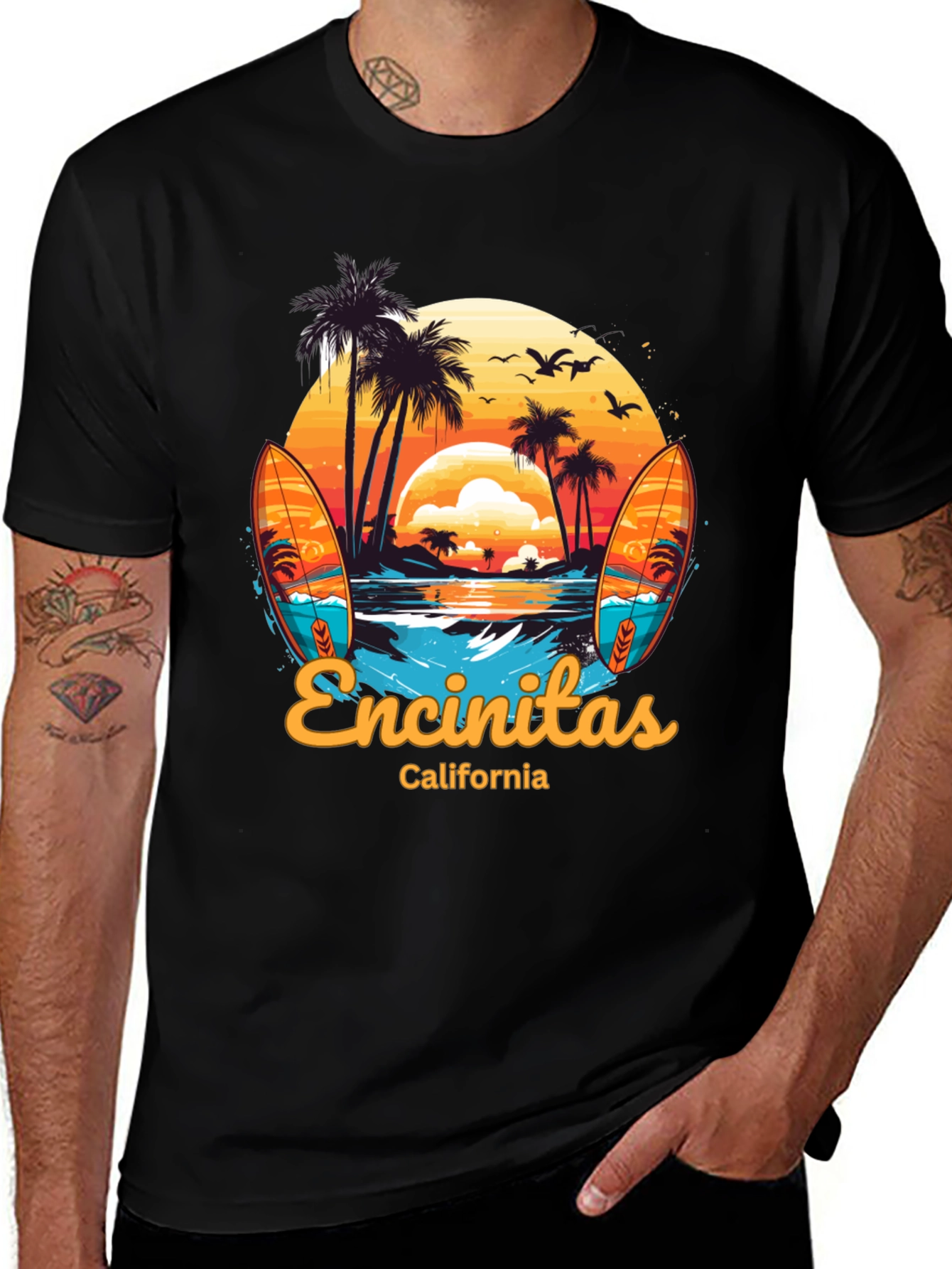 Encinitas California Surf T-Shirt