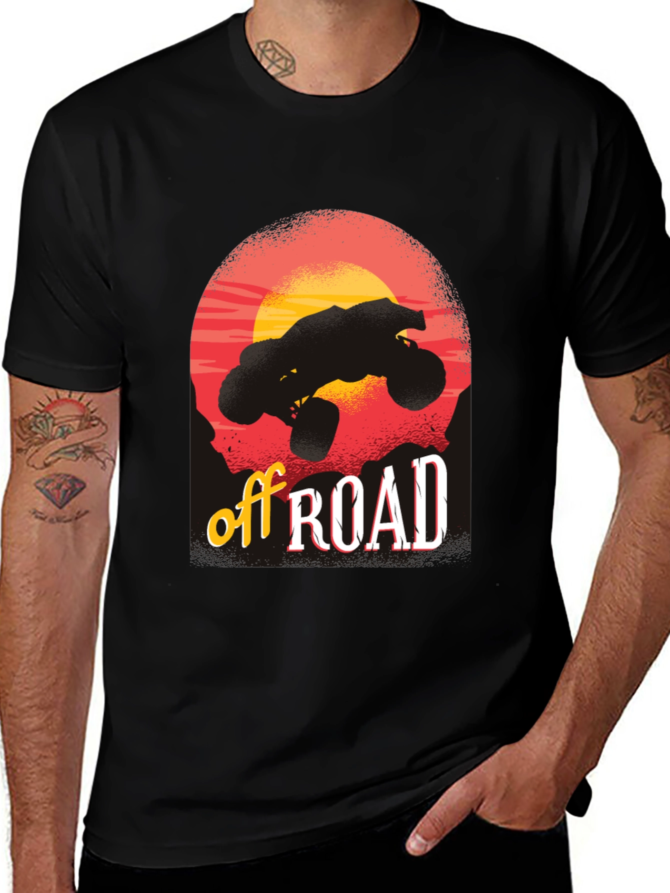 Variant 5 of Off Road Adventure Black Graphic T-Shirt