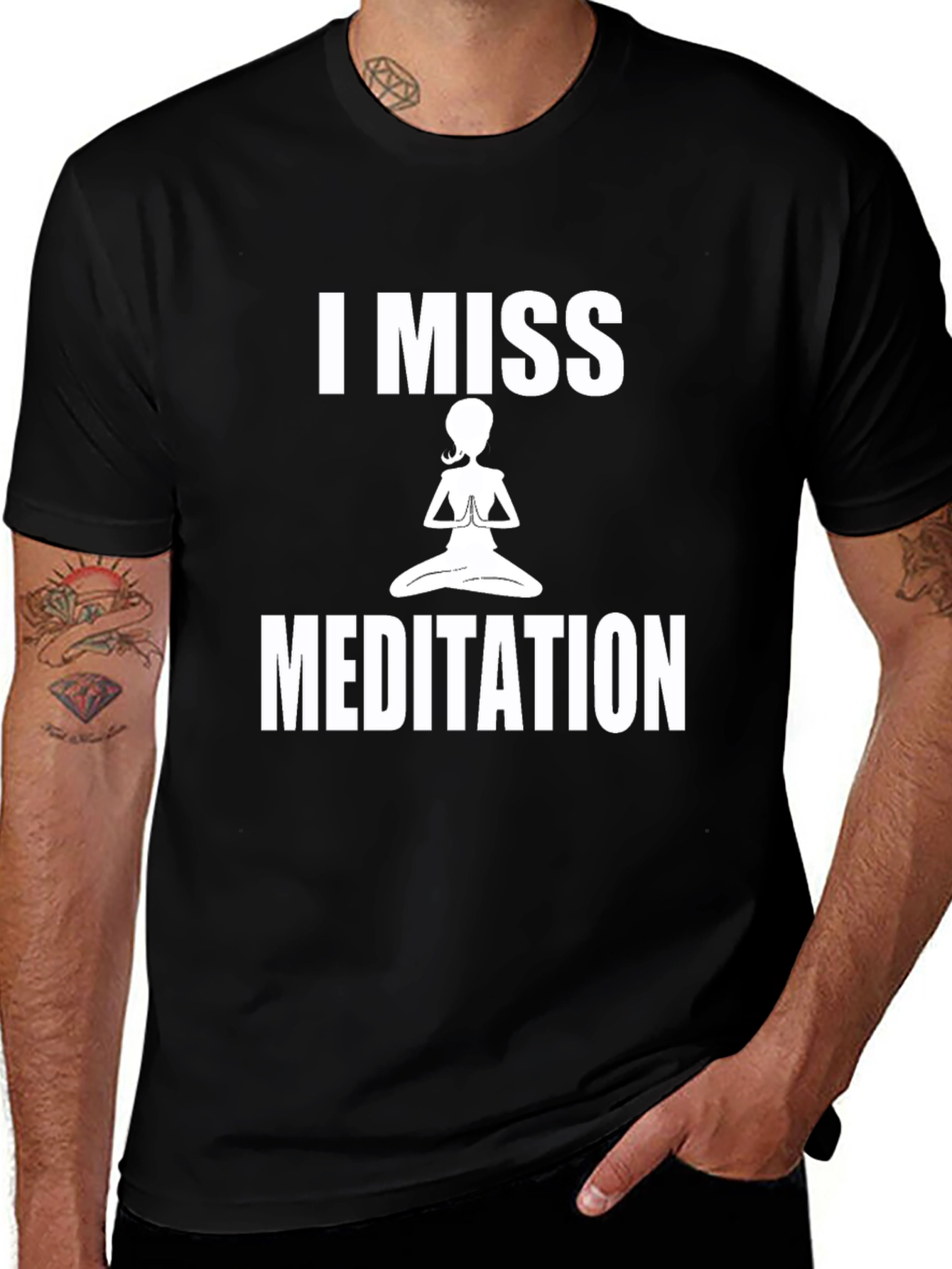 Variant 8 of I Miss Meditation Graphic T-Shirt