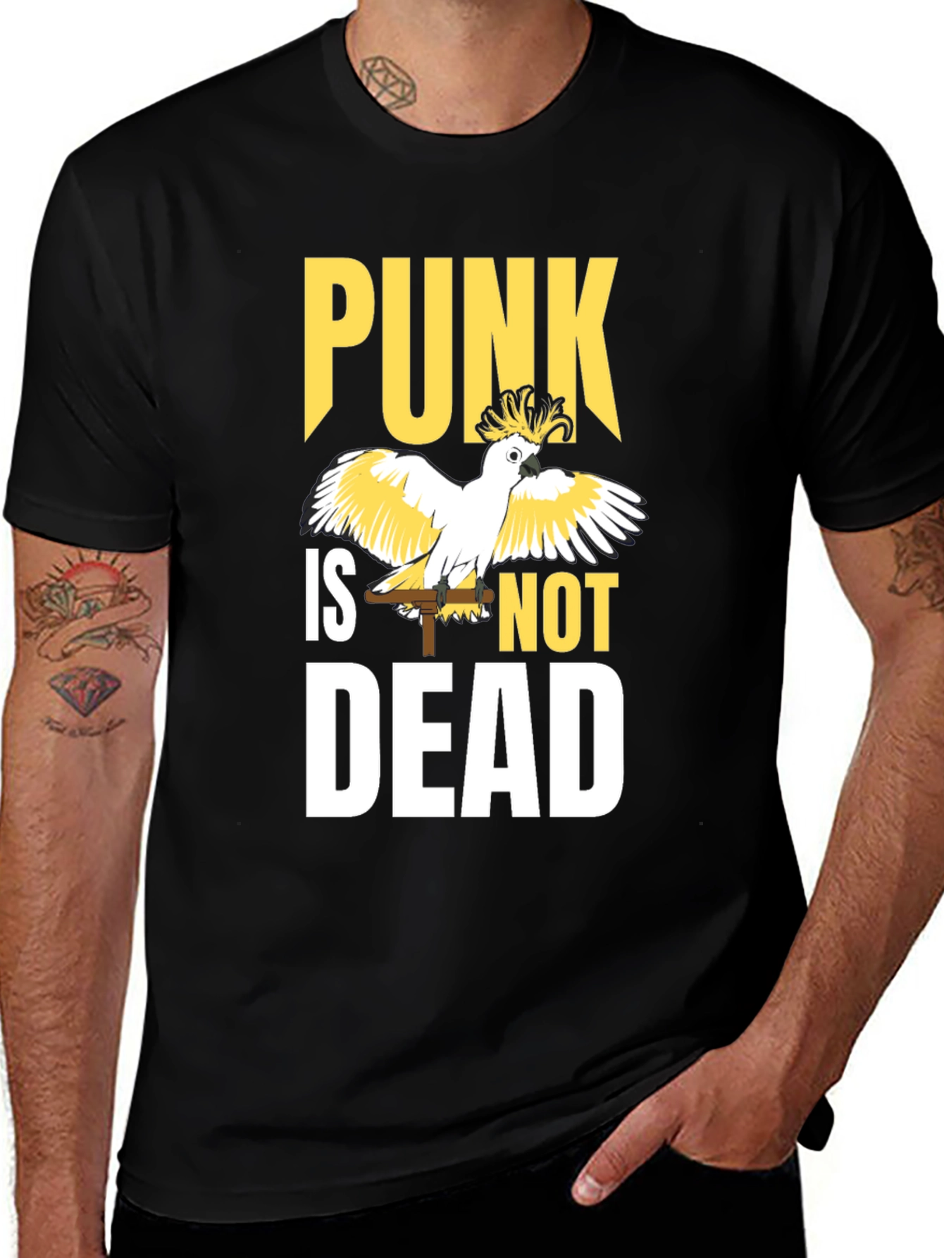 Variant 9 of Punk is Not Dead Parrot T-Shirt