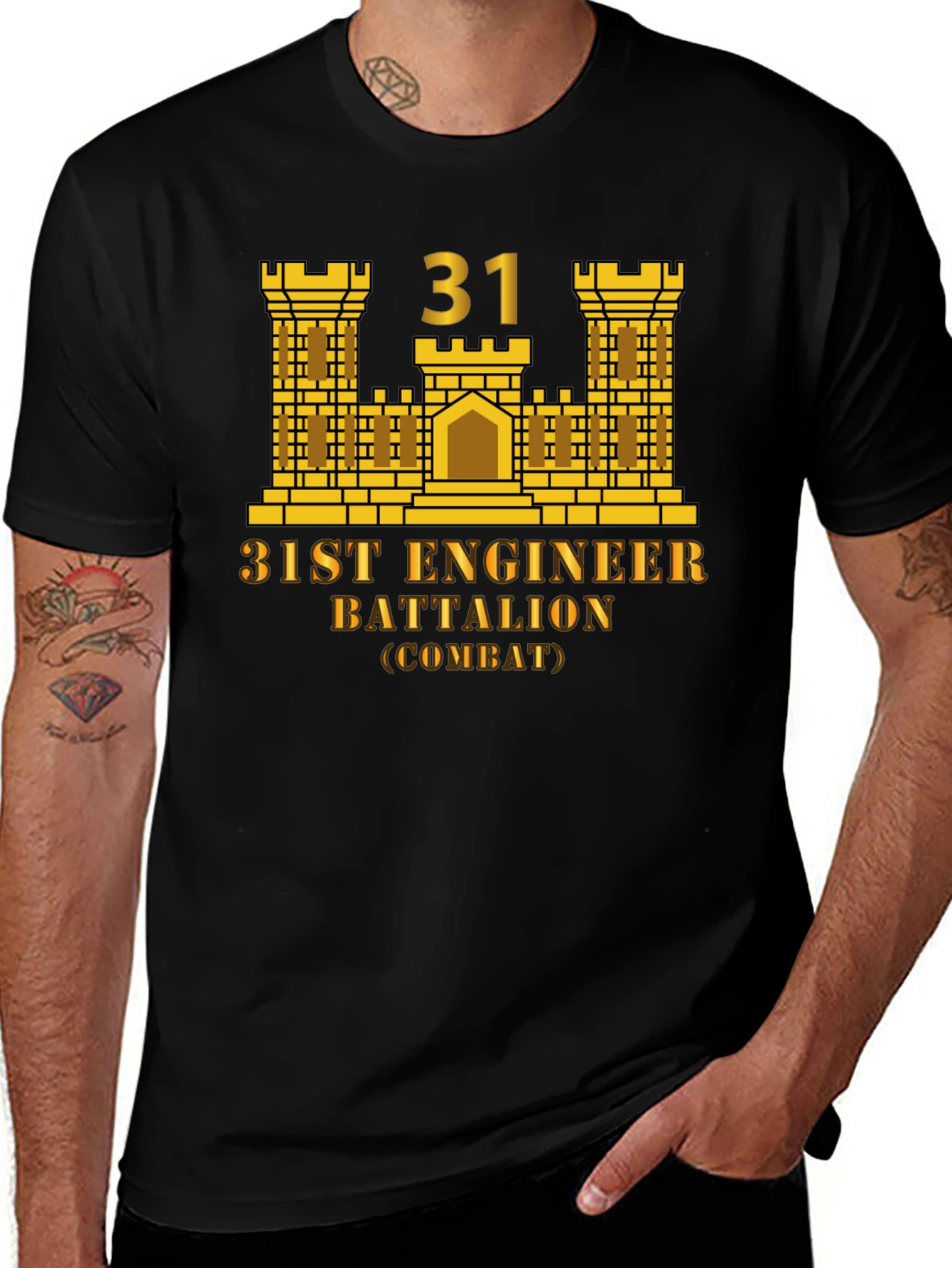 31st Engineer Battalion T-Shirt - Combat Unit Pride