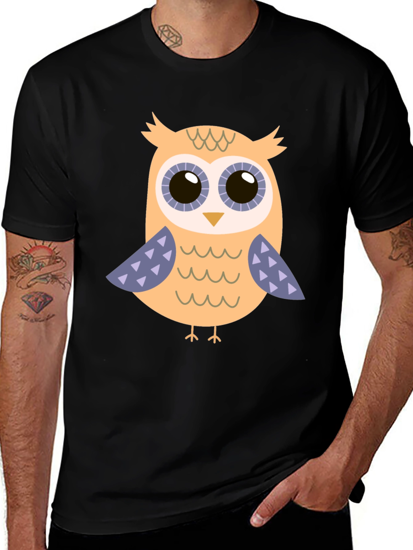 Variant 3 of Owl Graphic Tee - Stylish and Comfortable Cotton T-Shirt