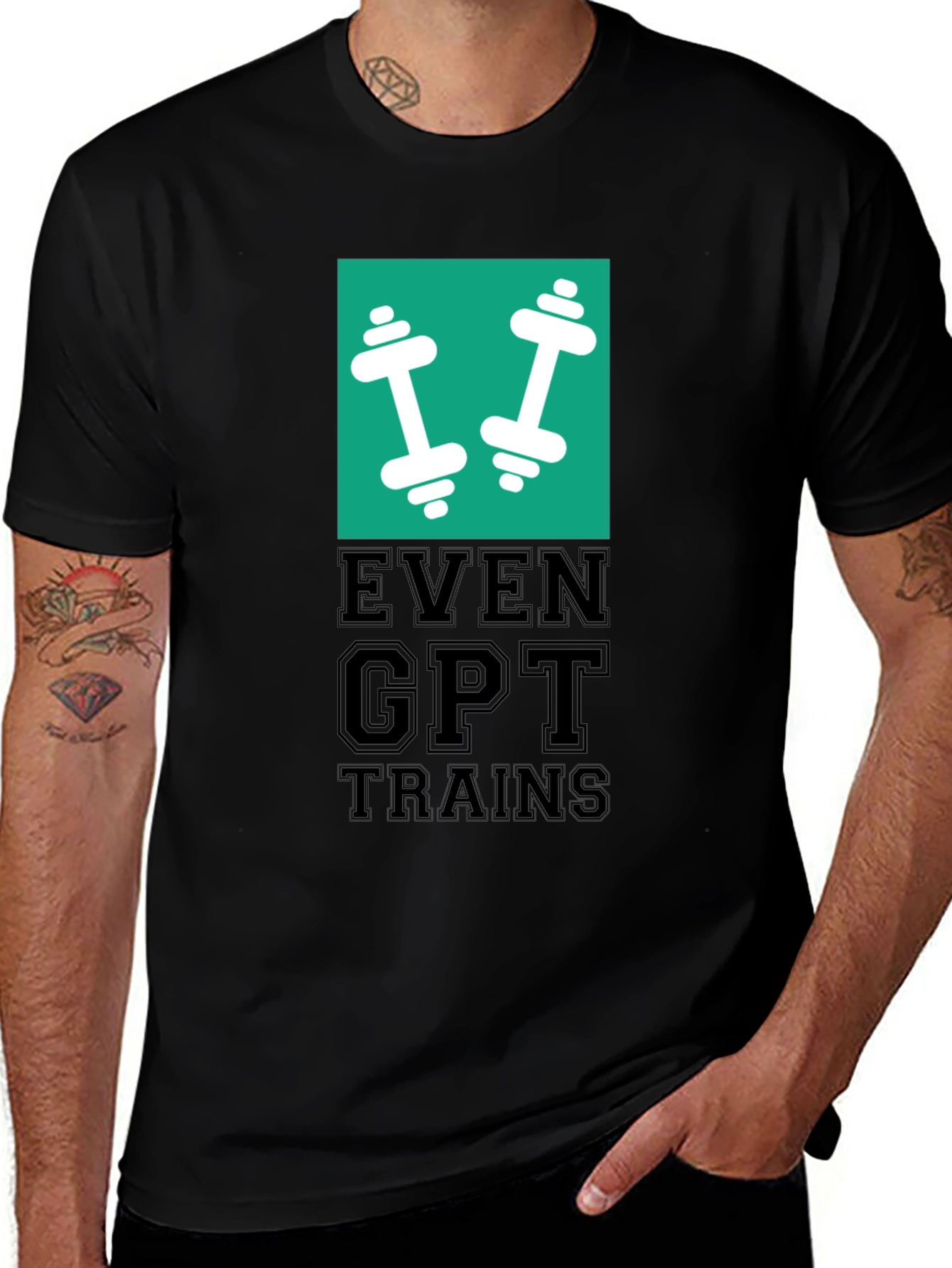 Even GPT Trains Black T-Shirt