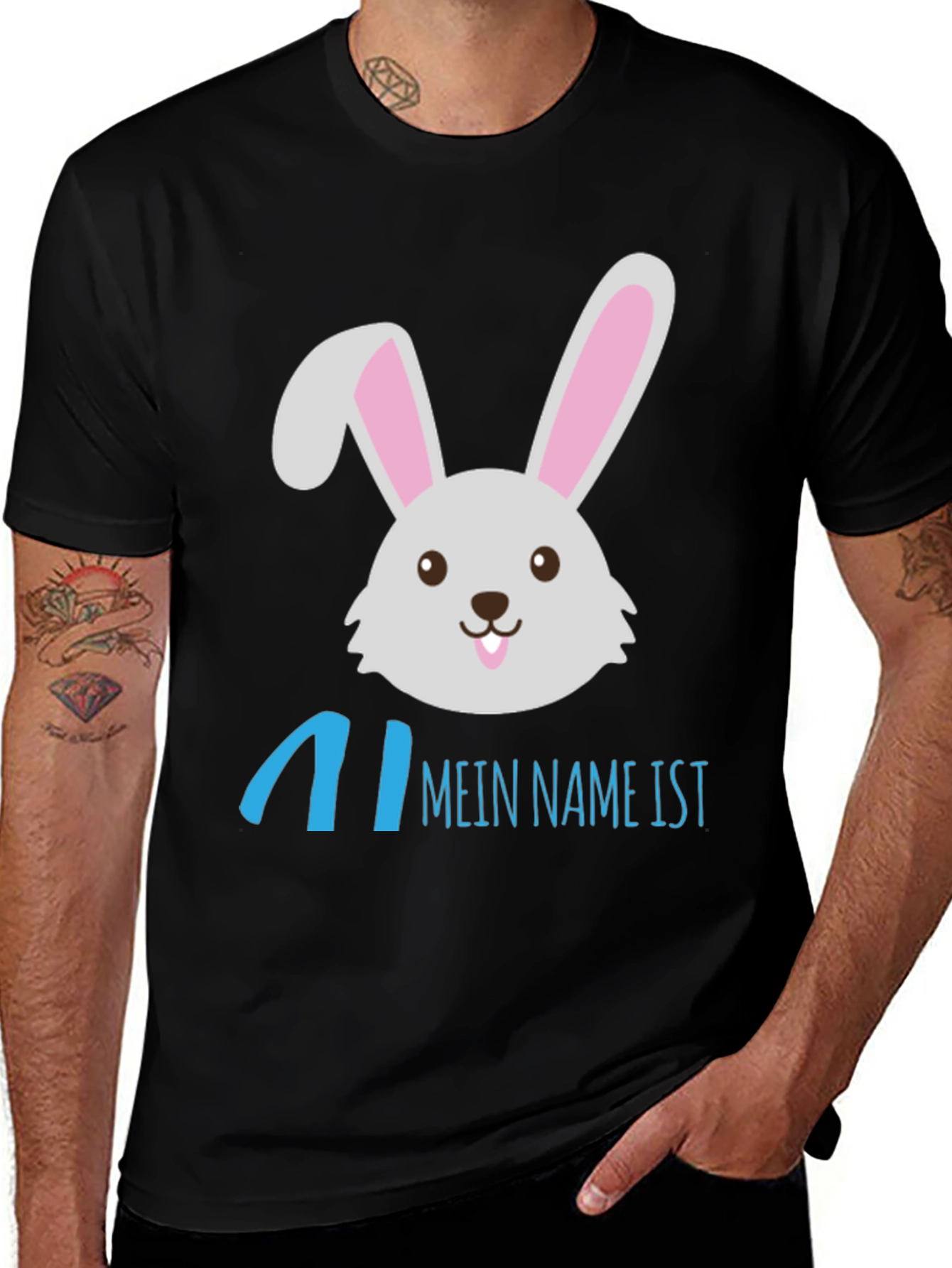 Variant 30 of Funny "Mein Name Ist" Easter Bunny T-Shirt